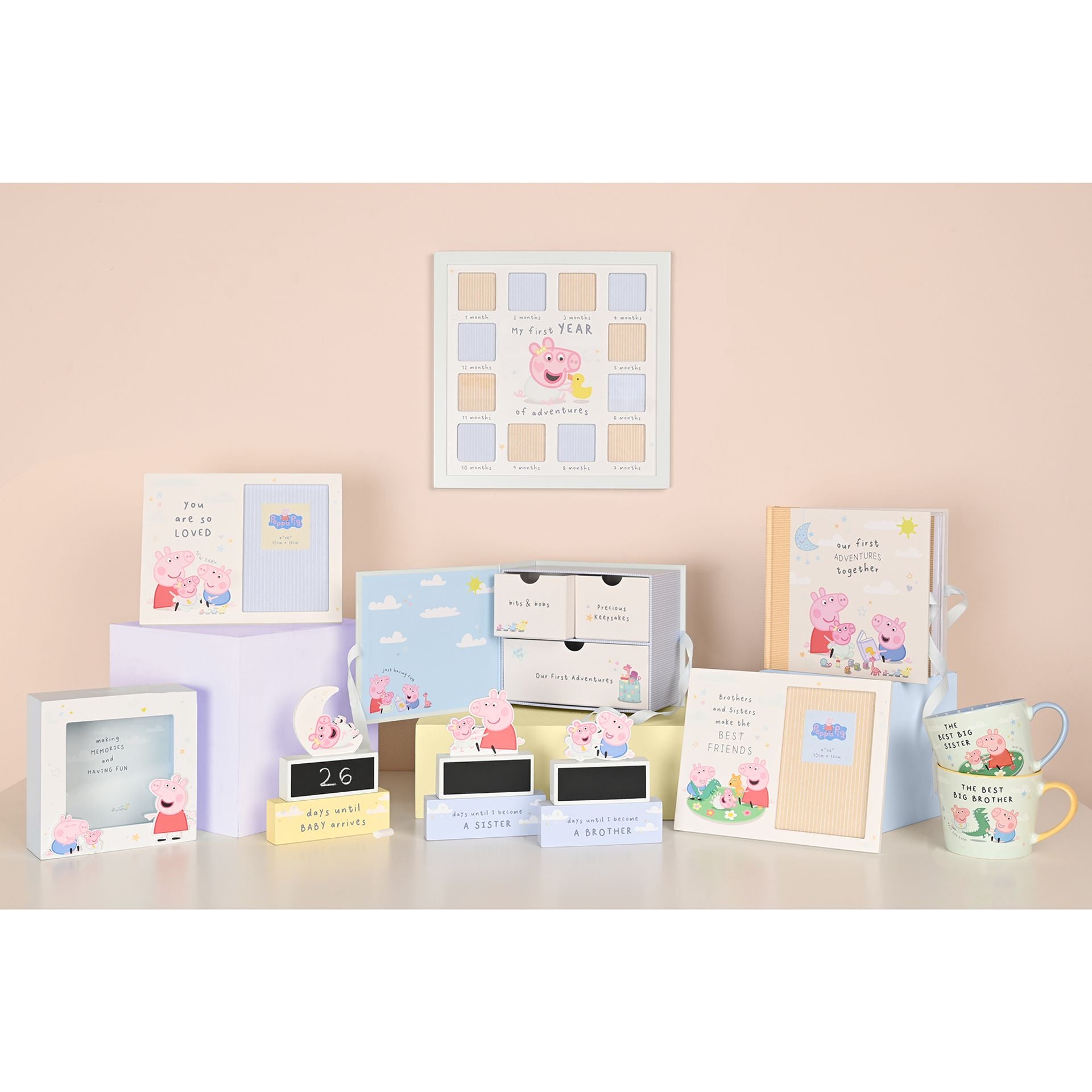 Peppa Pig Big Sister Countdown Plaque