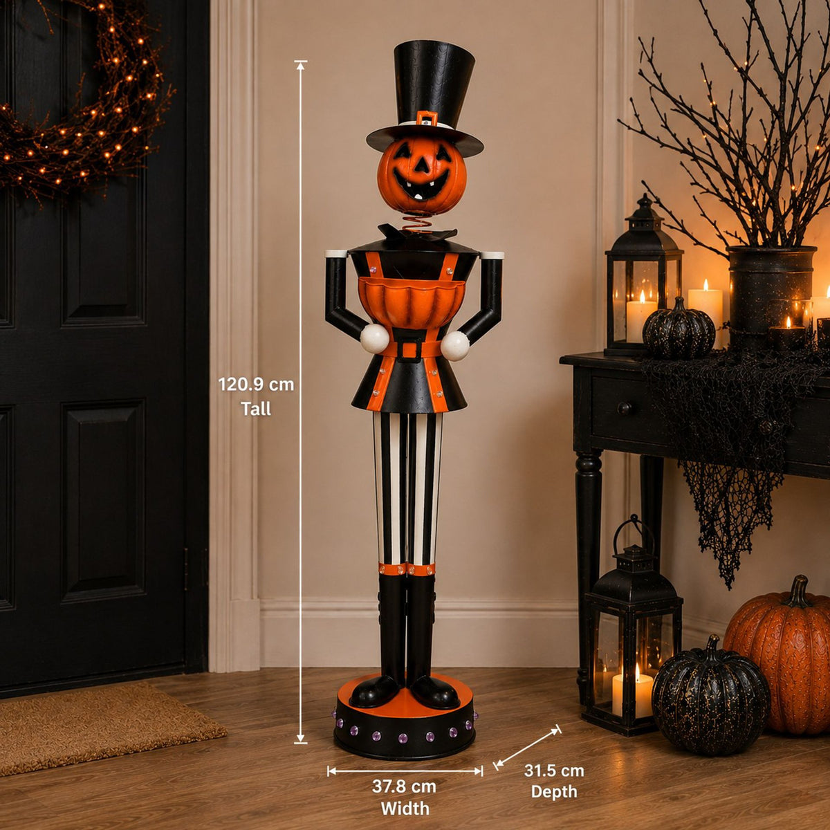 Metal Nutcracker Soldier Décor 120 x 38cm