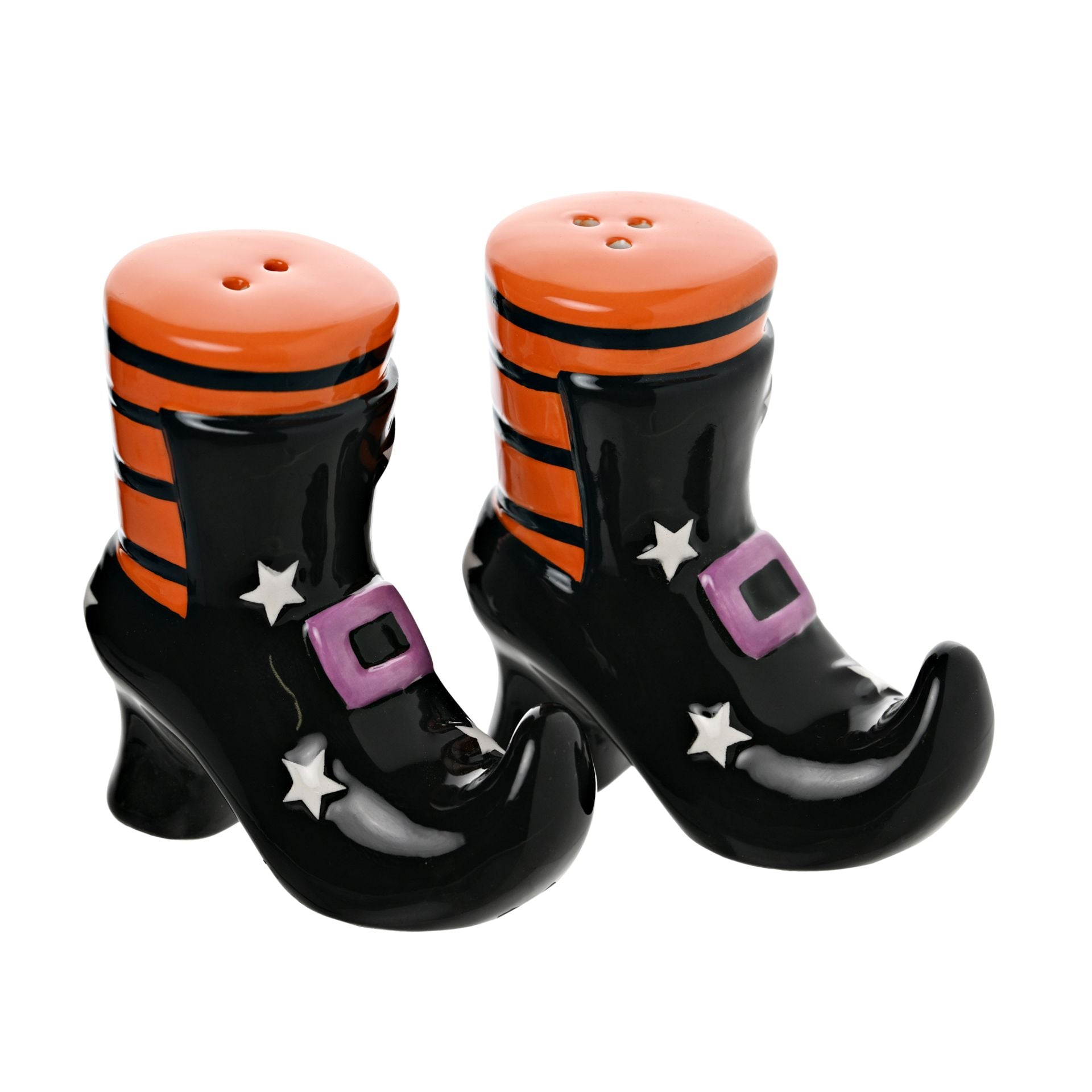 Hocus Pocus Ceramic Boot Salt & Pepper Shakers