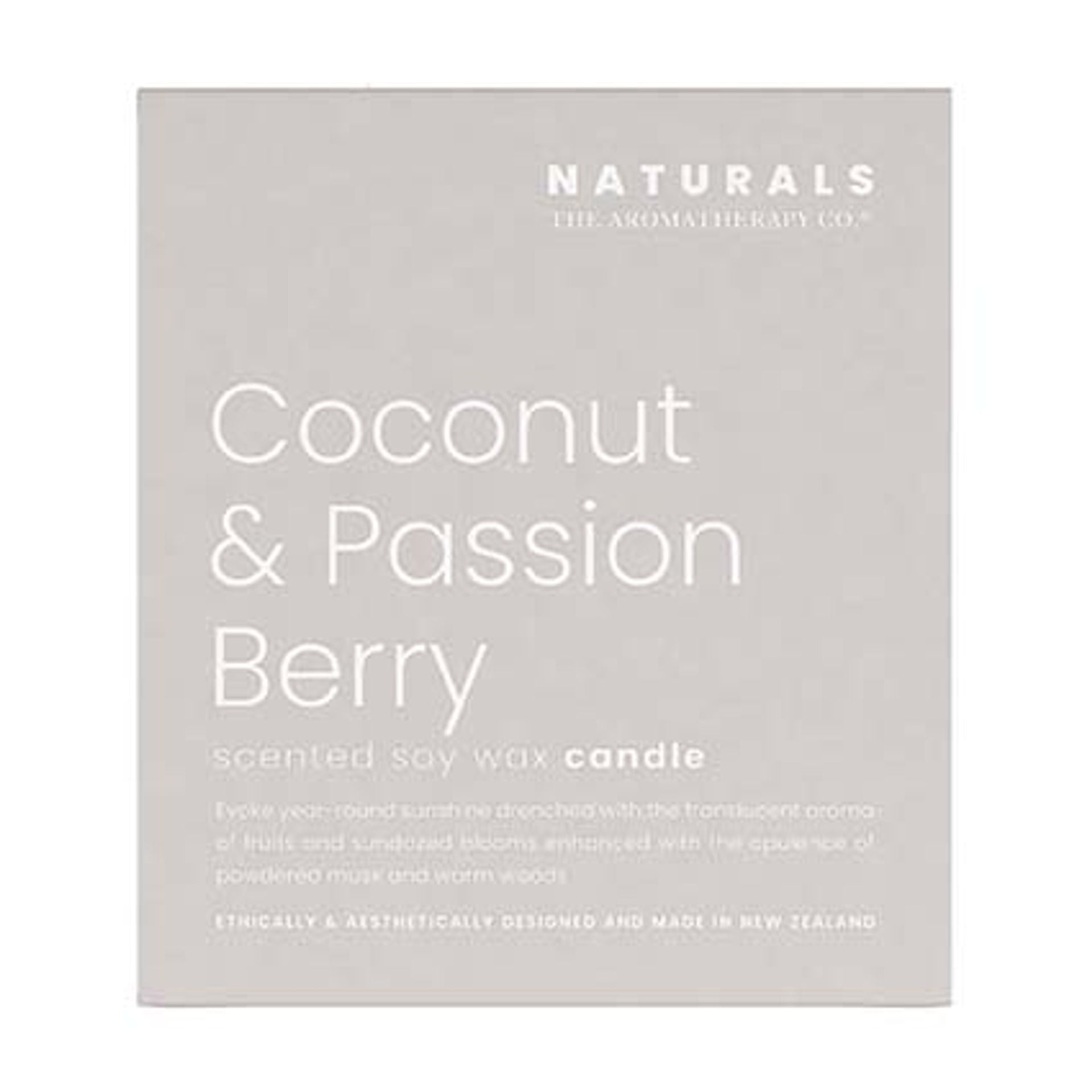 Naturals 400g Candle - Coconut & Passion Berry