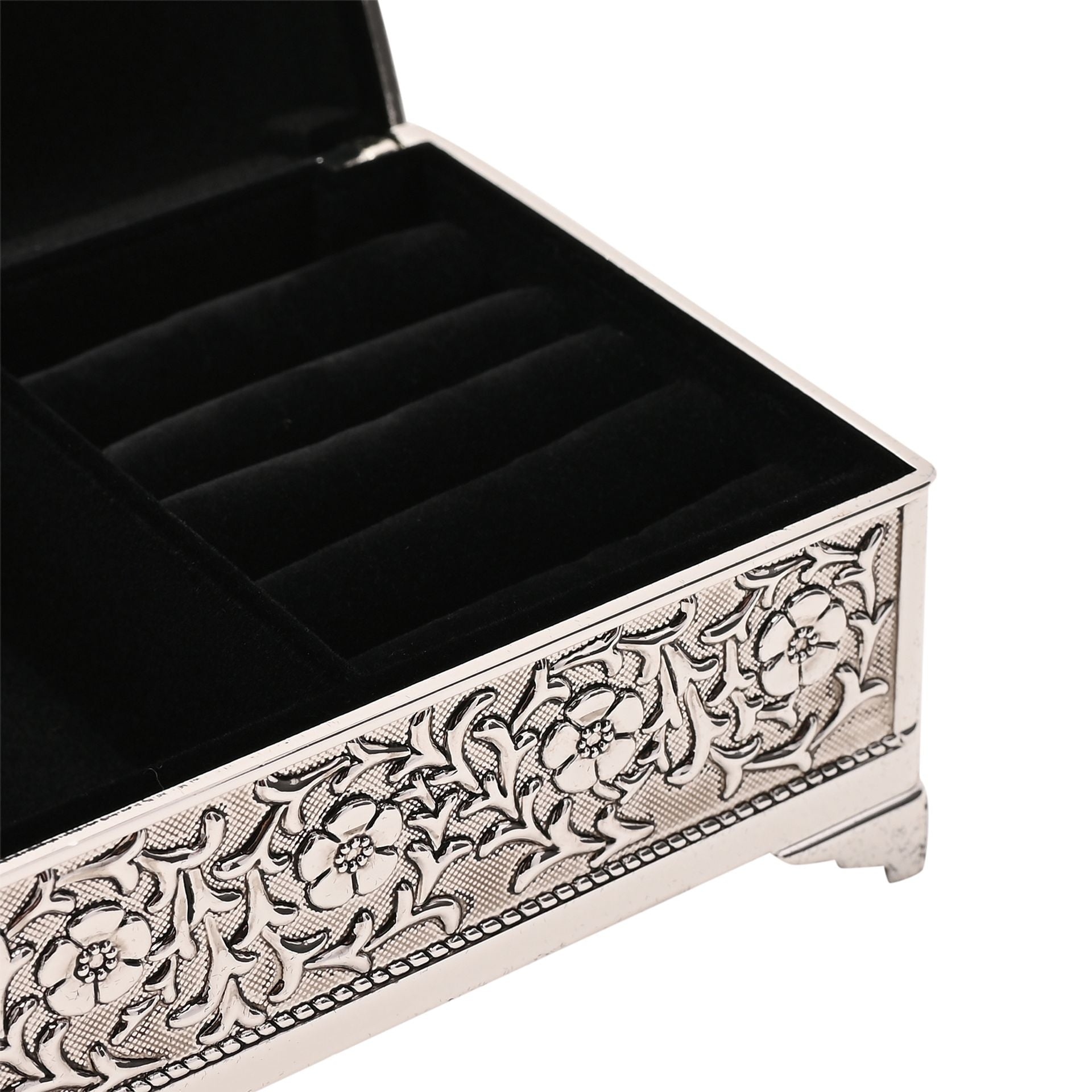 Sophia G/Boxed & Pouch S/P Trinket Box Ant Fin Oblong/Feet