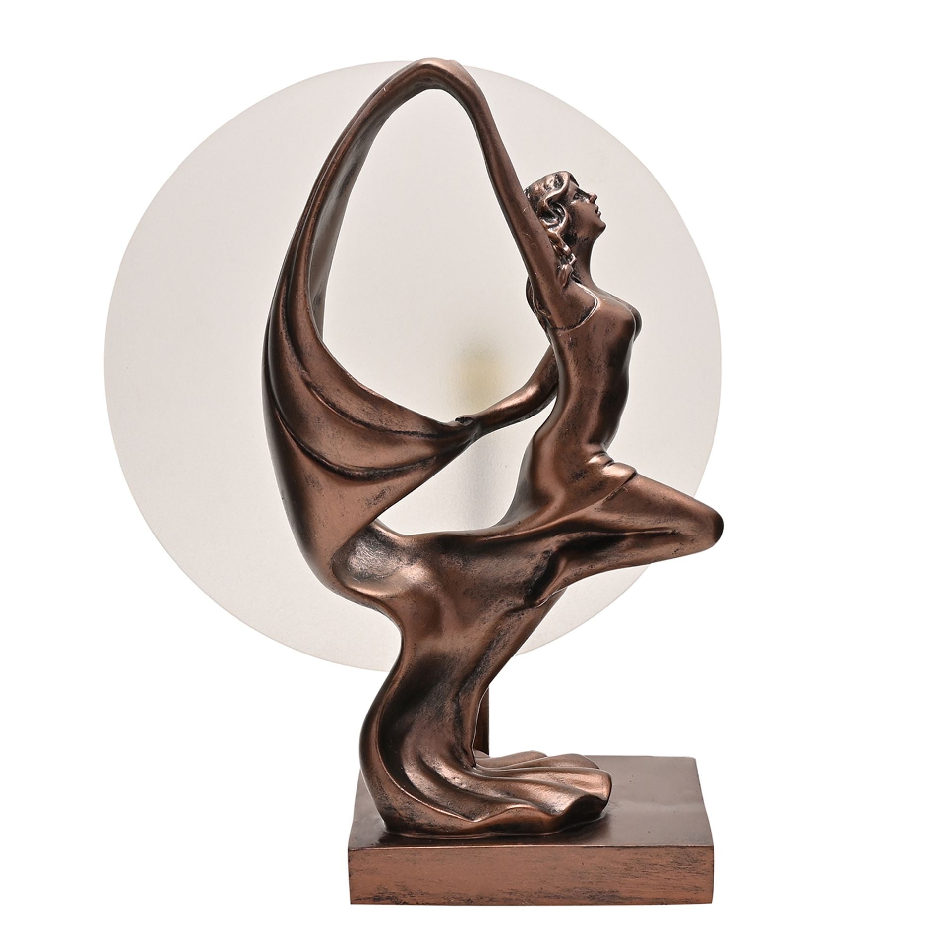 Juliana Art Deco Bronze Dancer Figurine Lamp