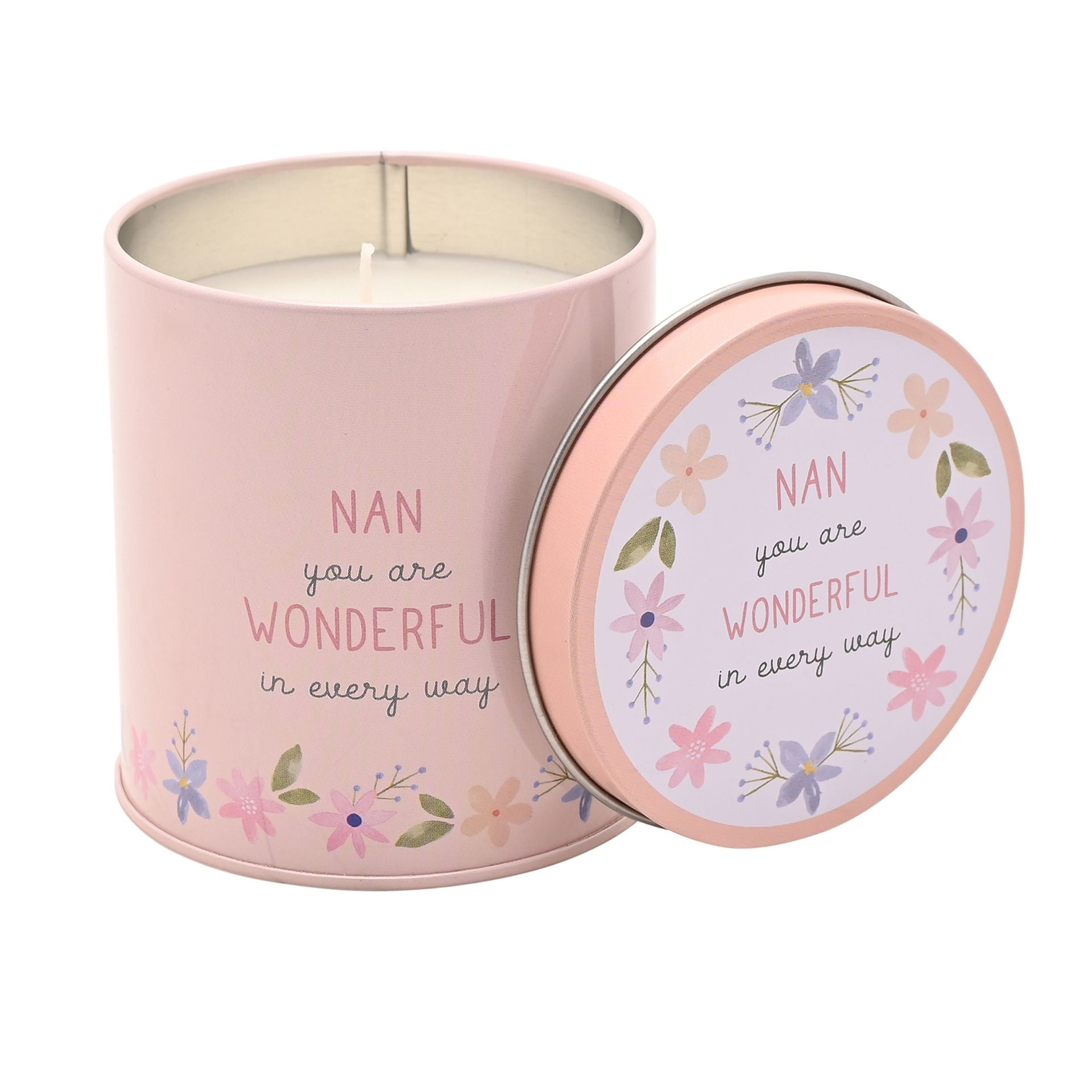Love Life Tin Candle 8cm x 7.5cm - Nan
