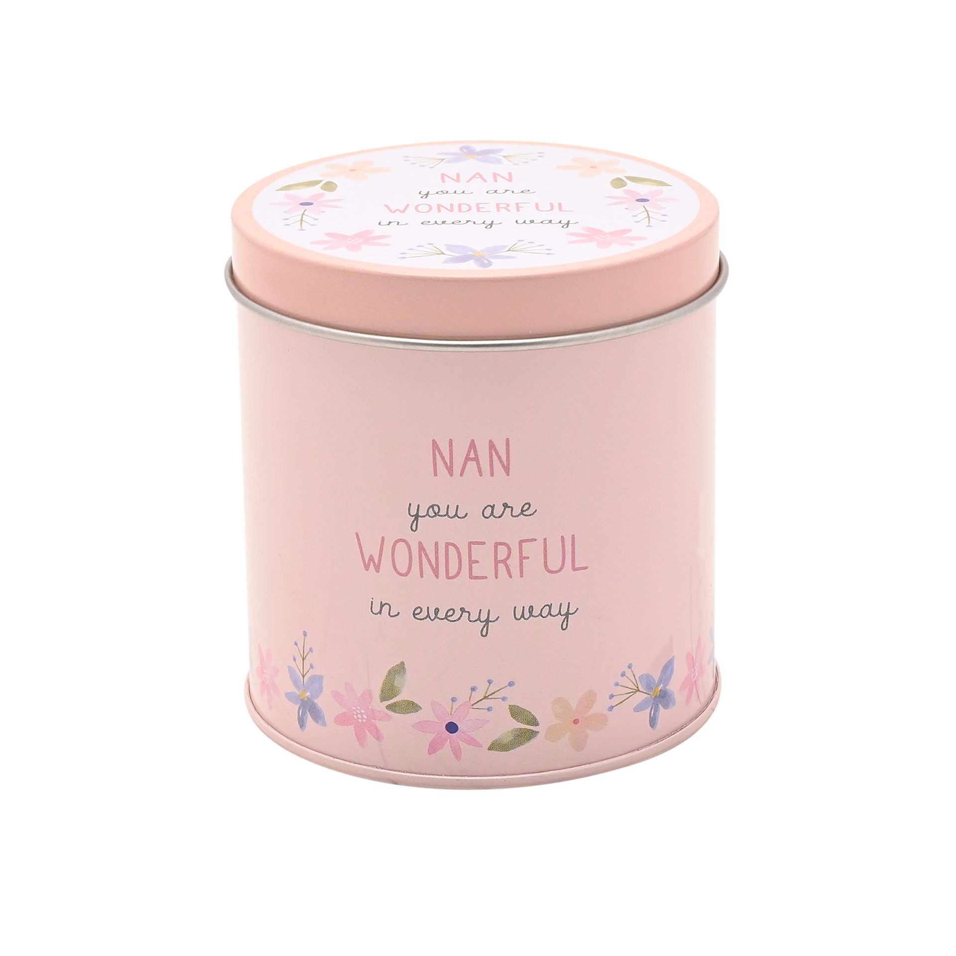 Love Life Tin Candle 8cm x 7.5cm - Nan