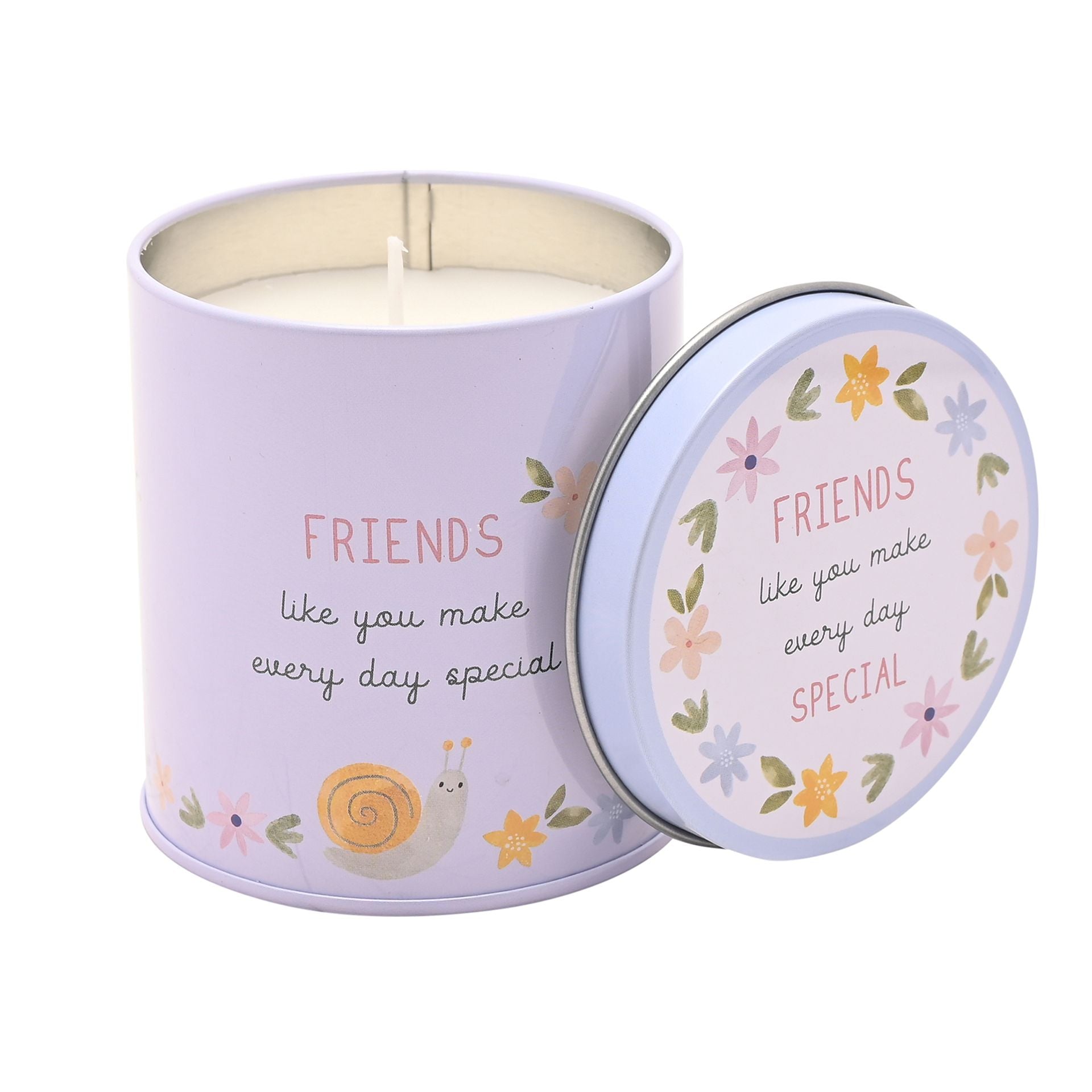 Love Life Tin Candle 8cm x 7.5cm - Friend