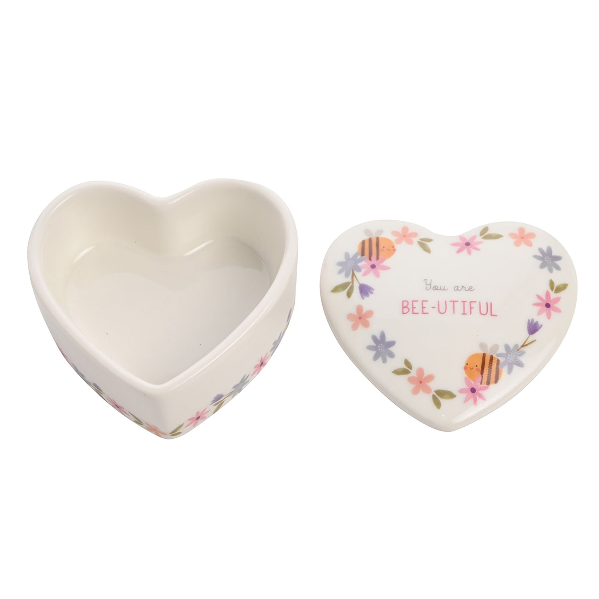 Love Life Ceramic Trinket Box - Bee-utiful