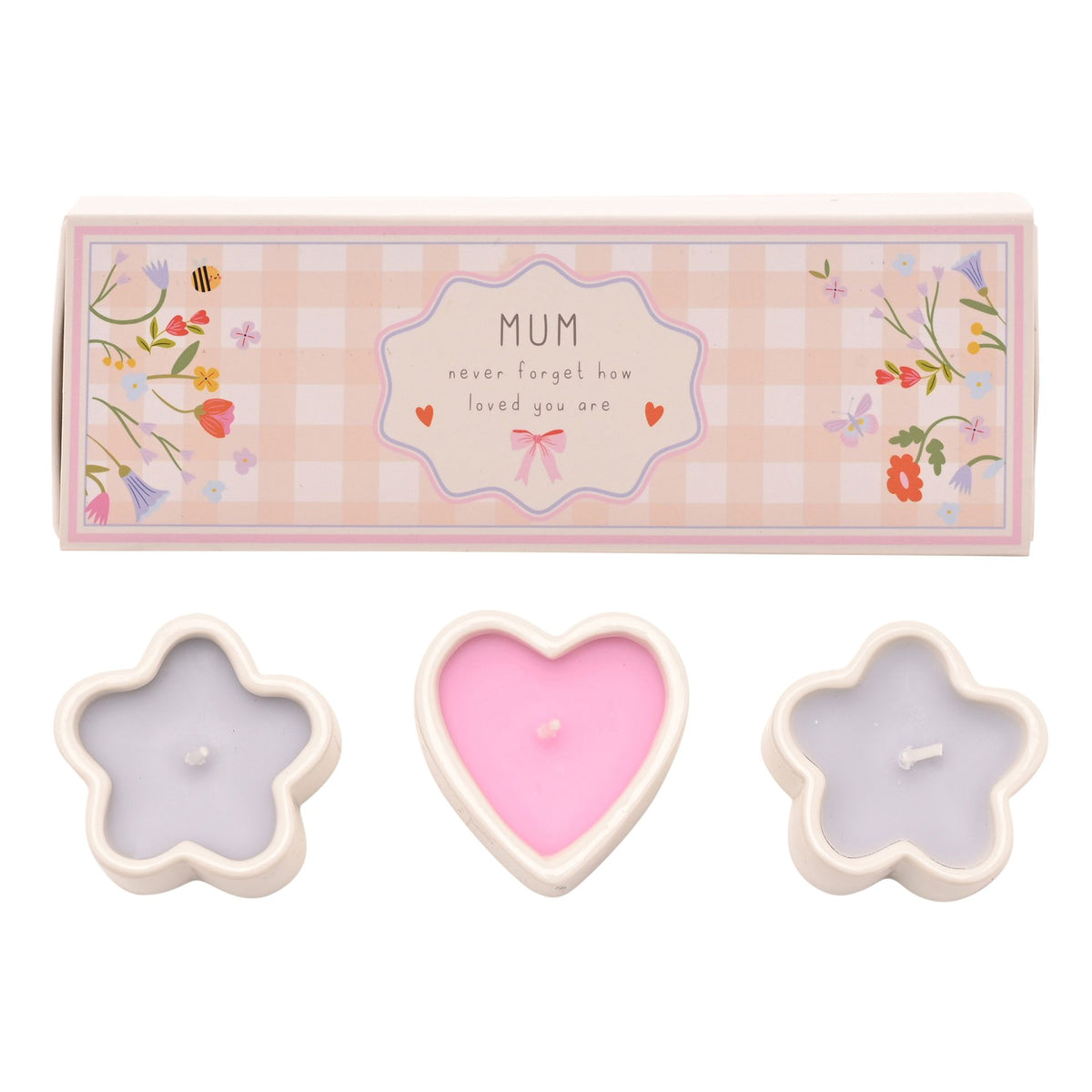 Love Life Set Of 3 Mini Candles - Mum