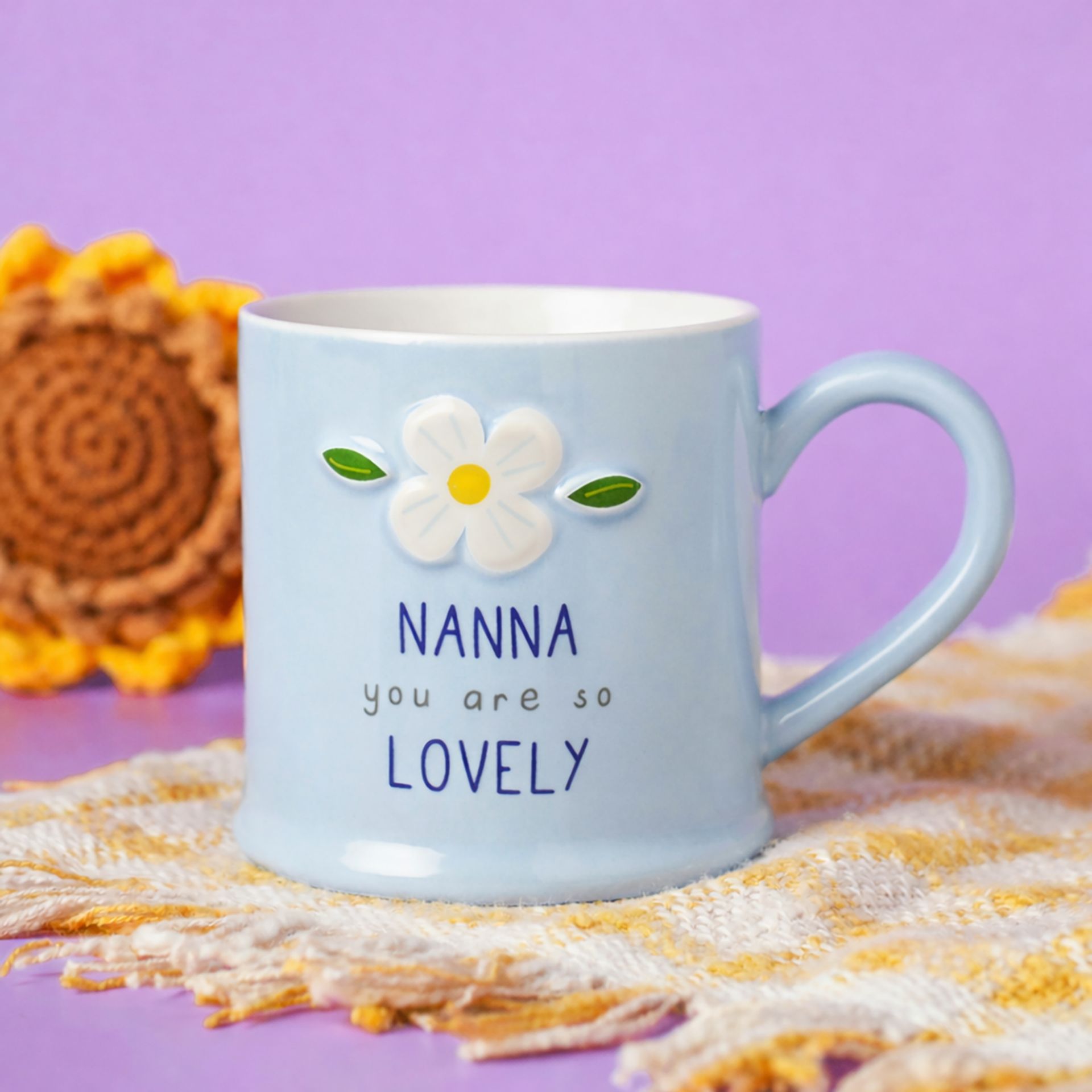 Love Life Embossed Mug - Nanna