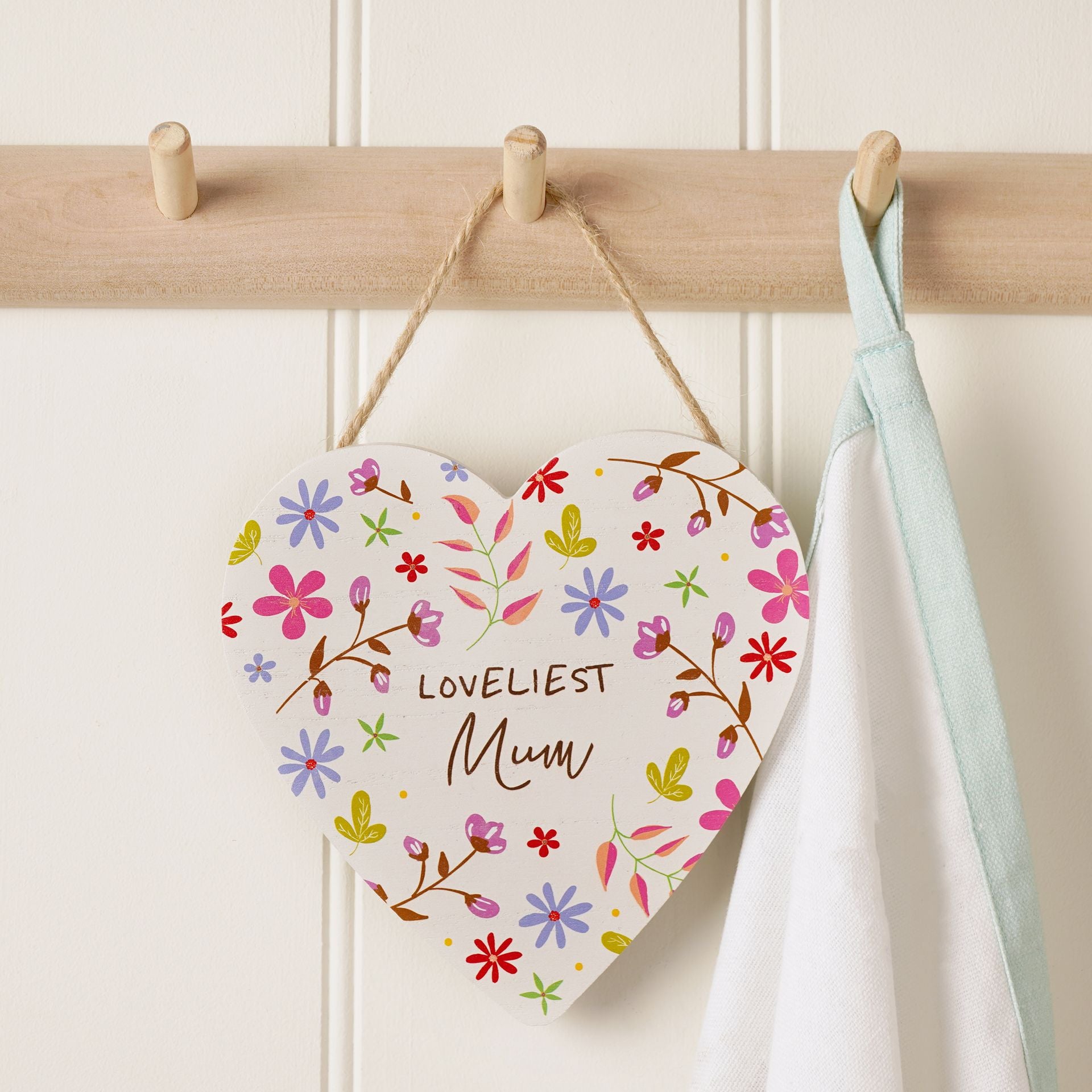 Personalised Loveliest MDF Heart Plaque