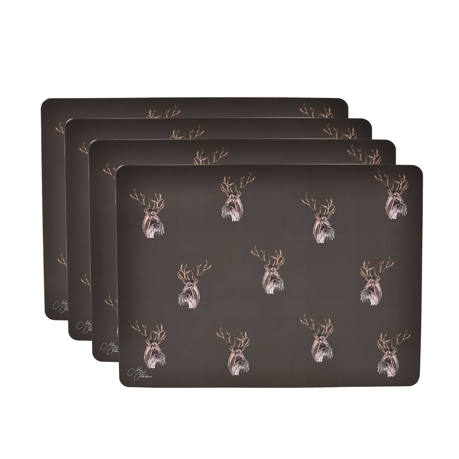 Meg Hawkins Set of 4 Placemats Stag