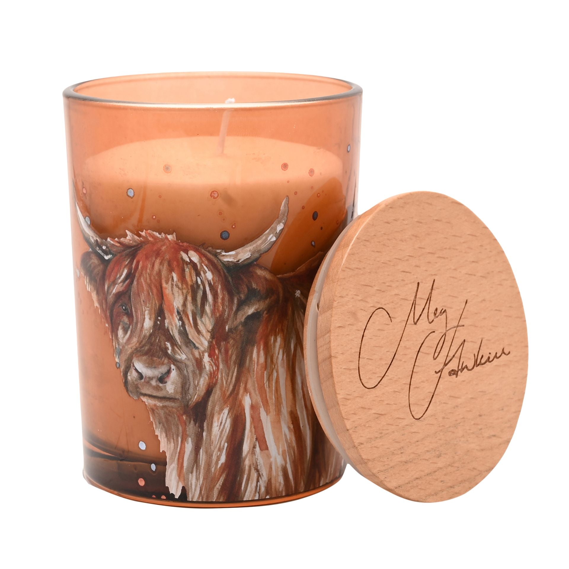 Meg Hawkins 250g Candle Highland Cow - Apple Orchard