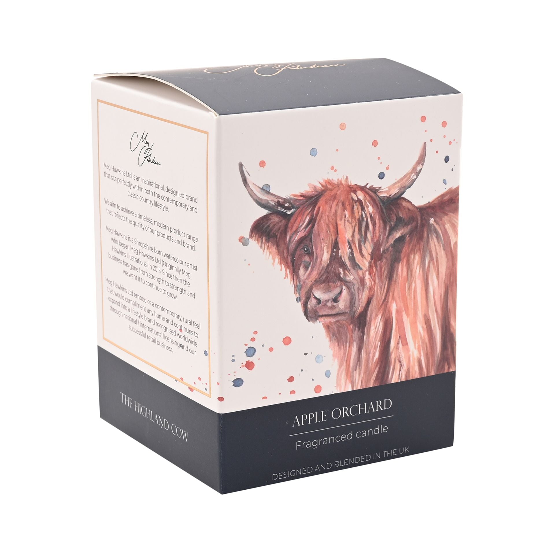 Meg Hawkins 250g Candle Highland Cow - Apple Orchard