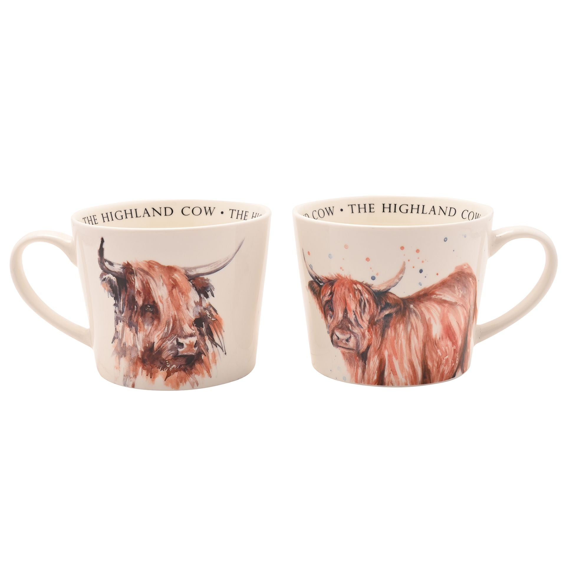 Meg Hawkins Set Of 2 Cups - Highland Cows
