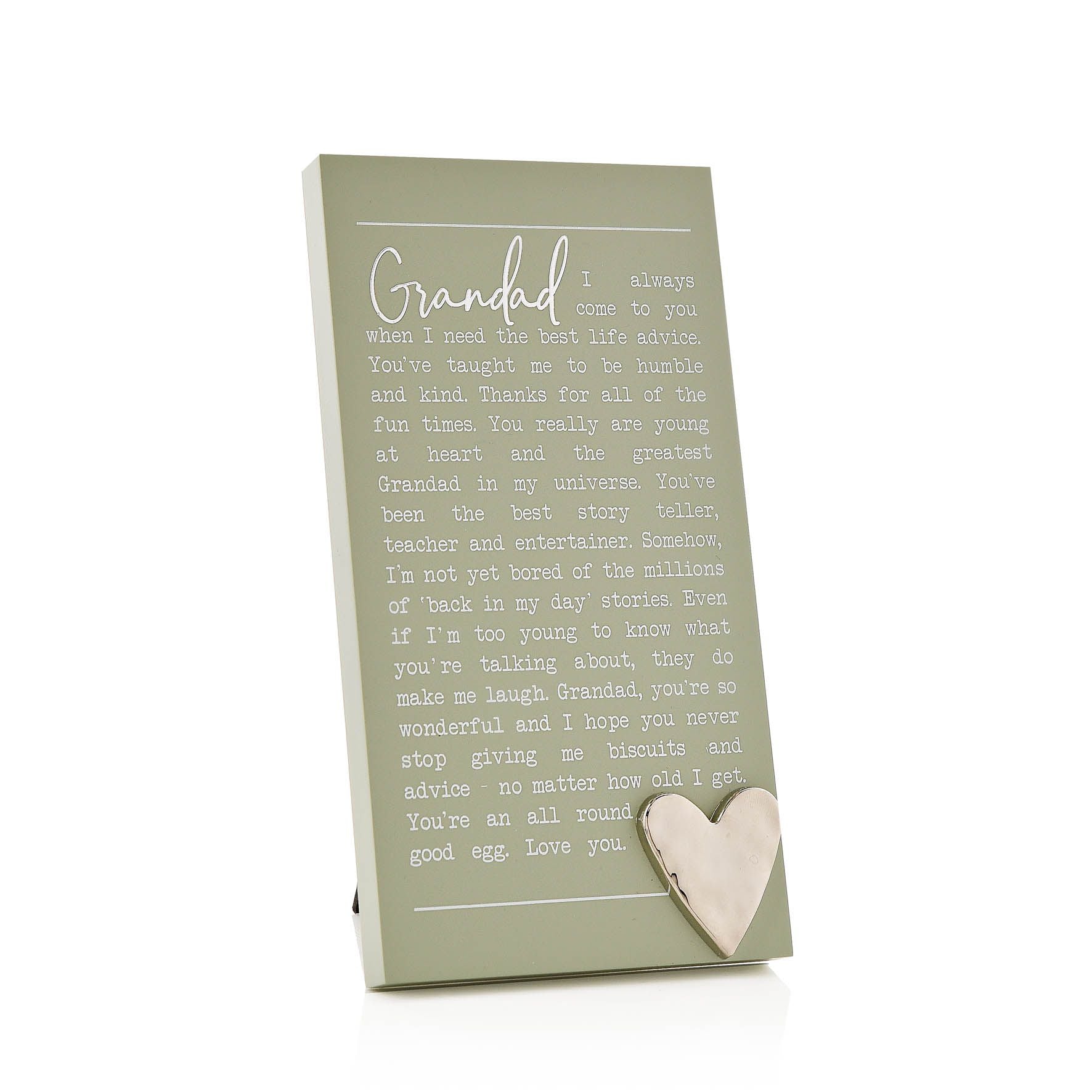 Moments Standing Plaque - Grandad