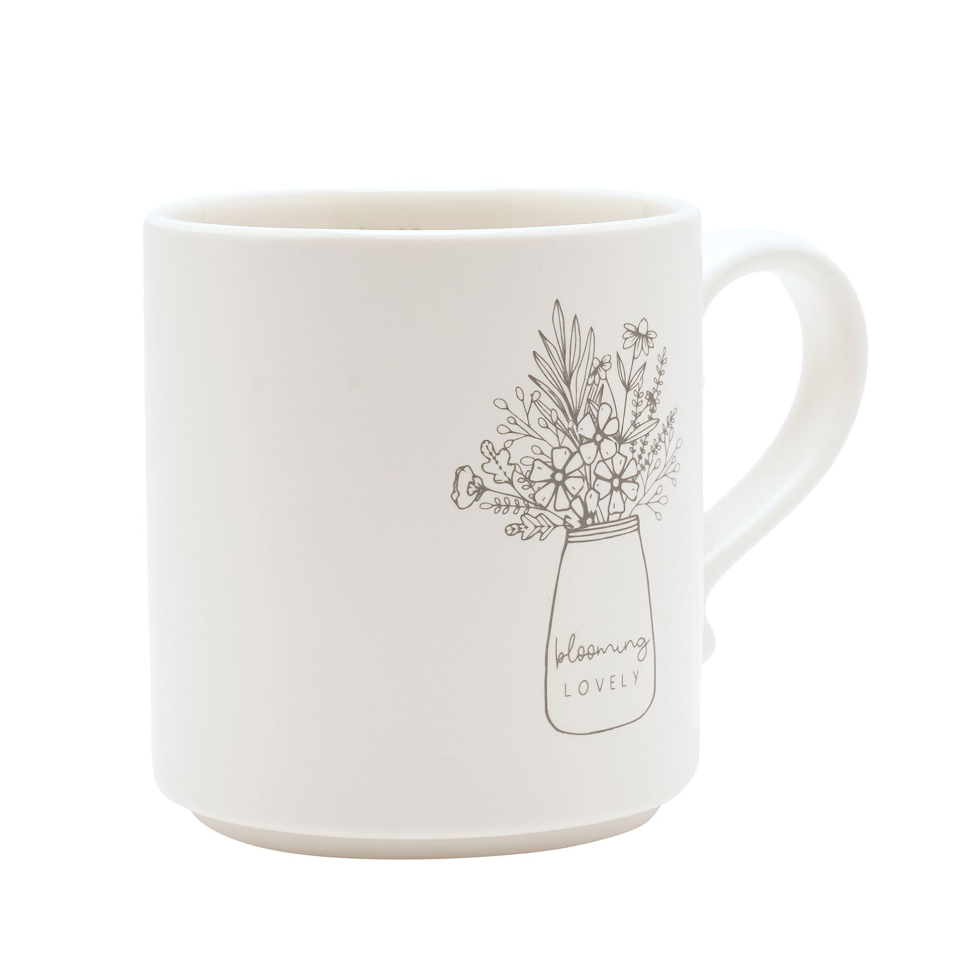 Moments Mug With Inside Words - Blooming Lovely