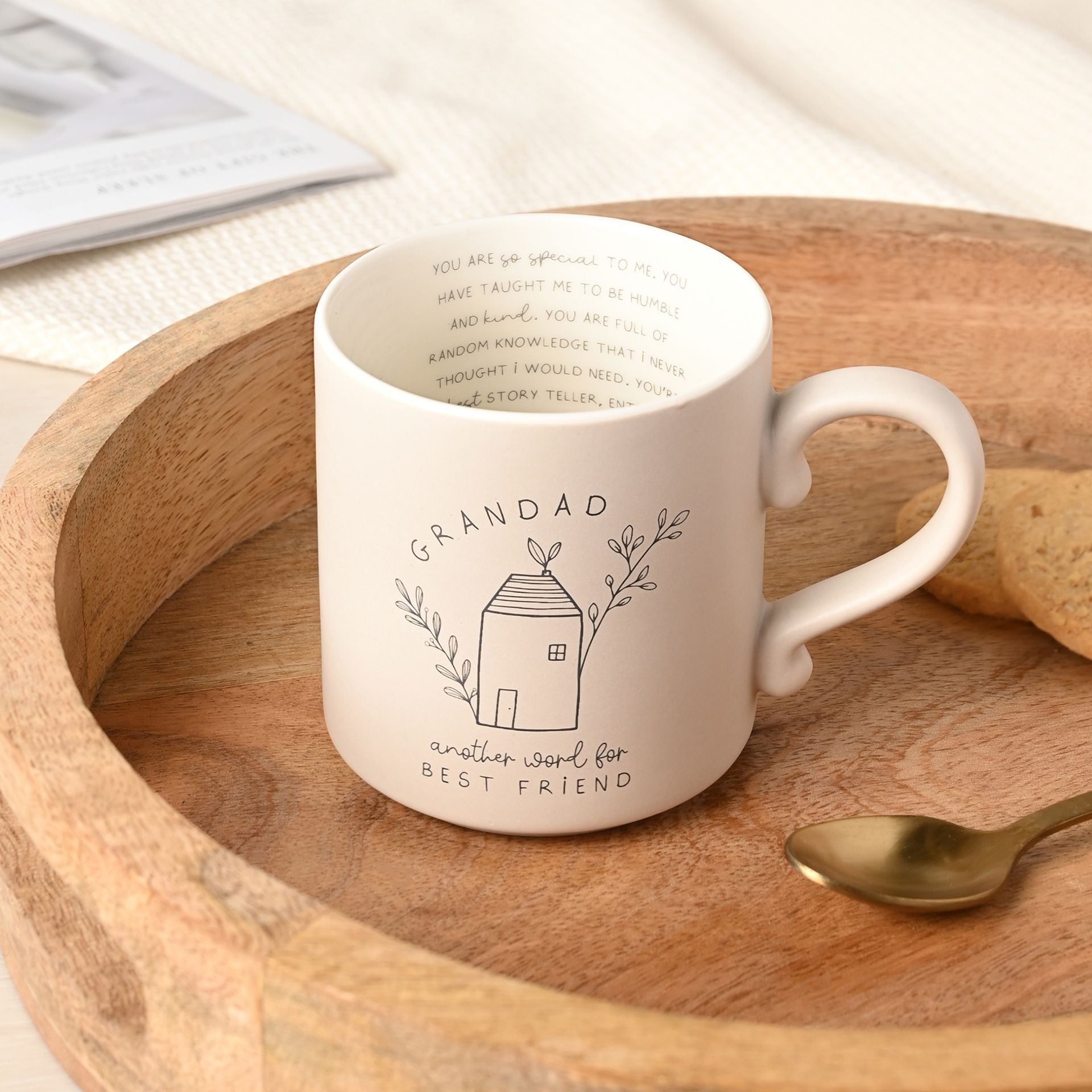 Moments Mug With Inside Words - Grandad