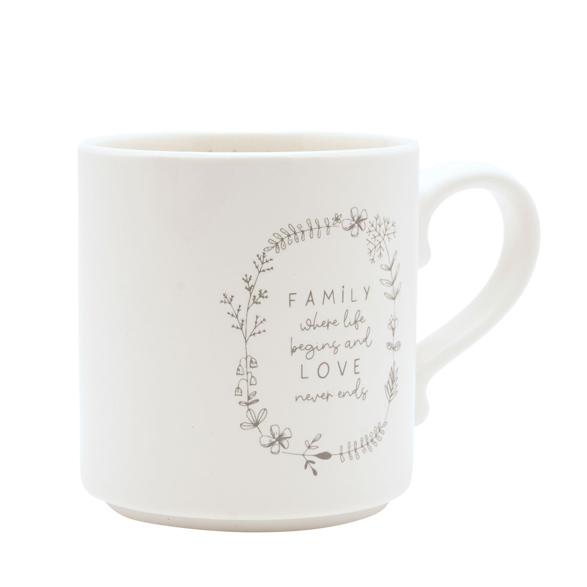 Moments Mug With Inside Words - Family