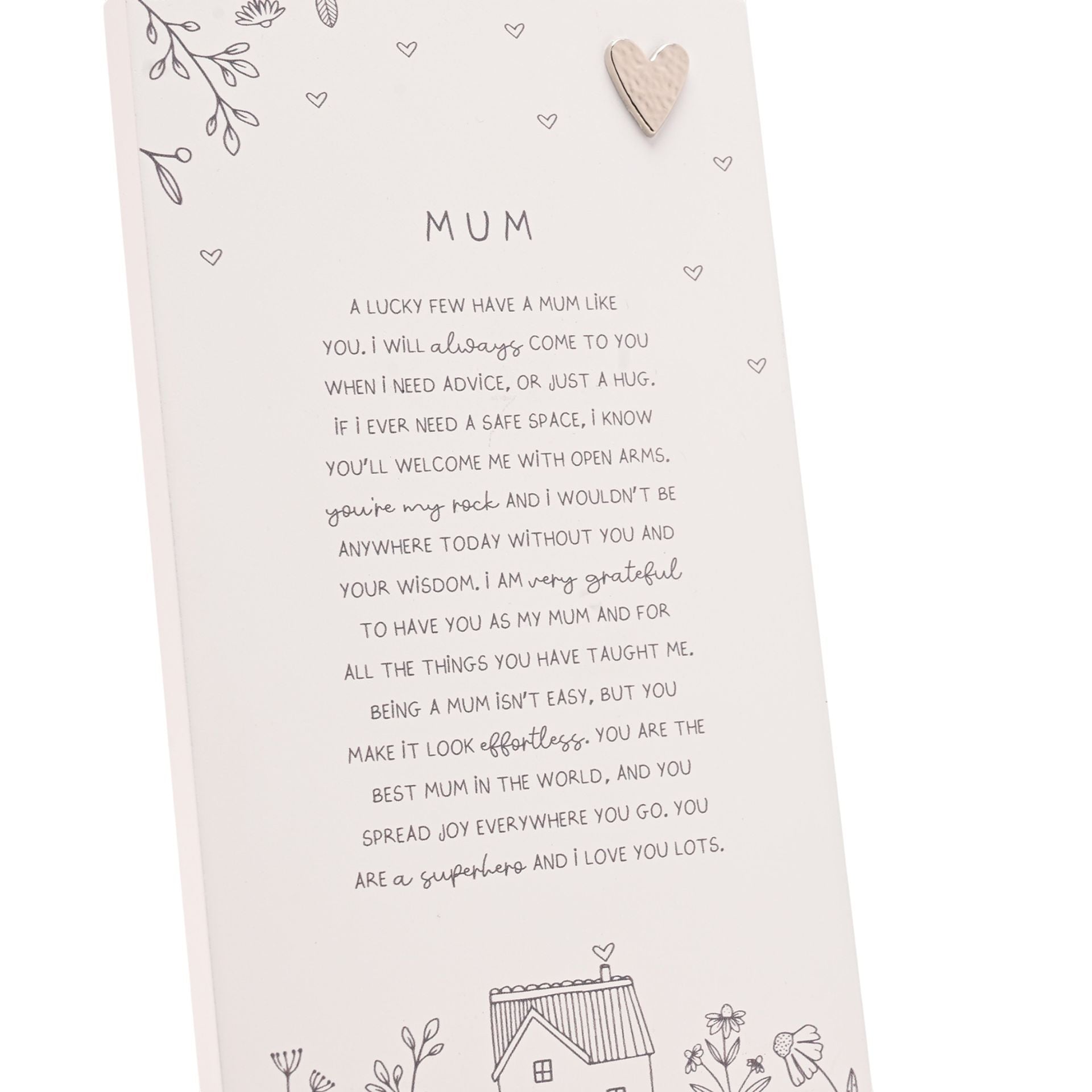 Moments Standing Verse Plaque - Mum