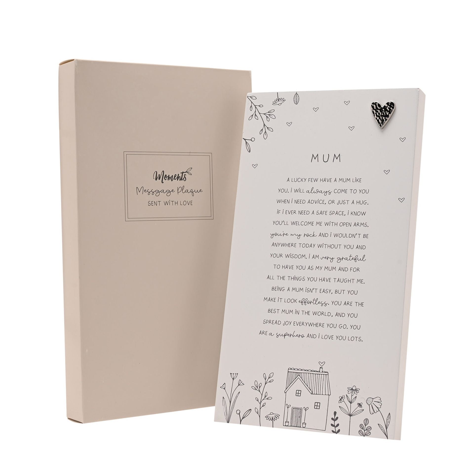 Moments Standing Verse Plaque - Mum