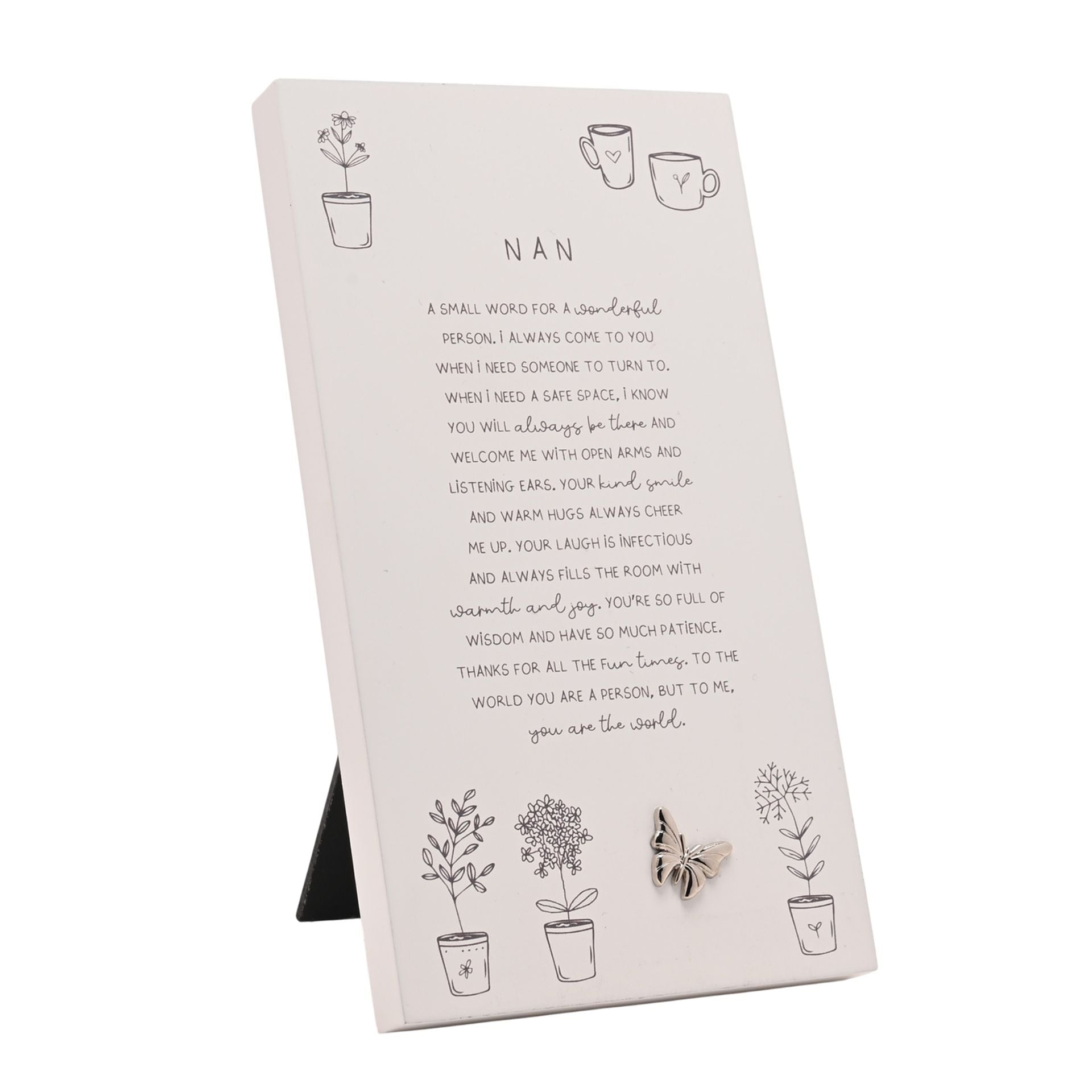 Moments Standing Verse Plaque - Nan