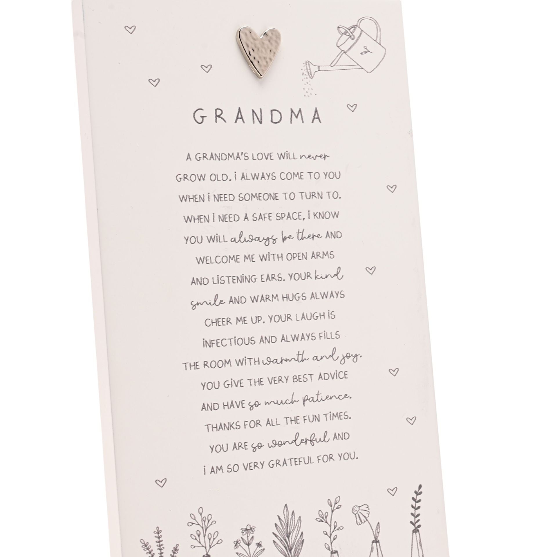 Moments Standing Verse Plaque - Grandma