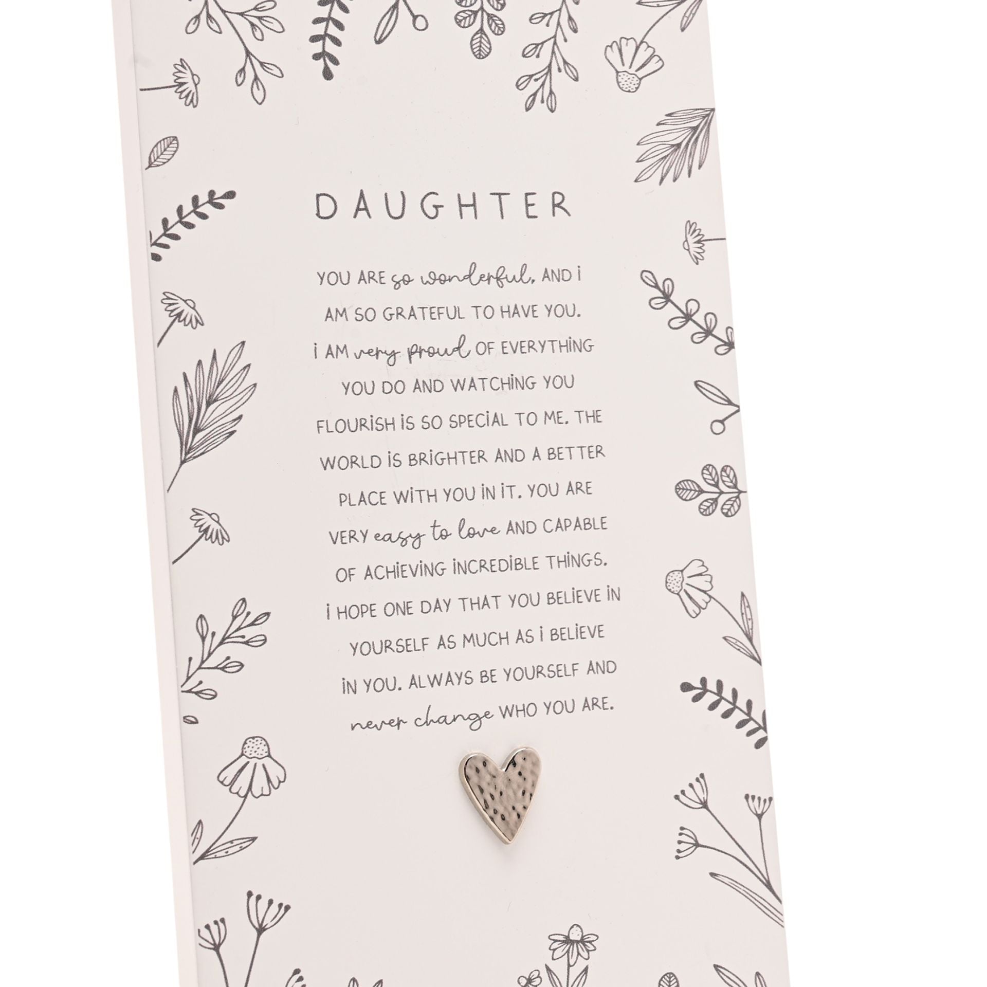 Moments Standing Verse Plaque - Daughter