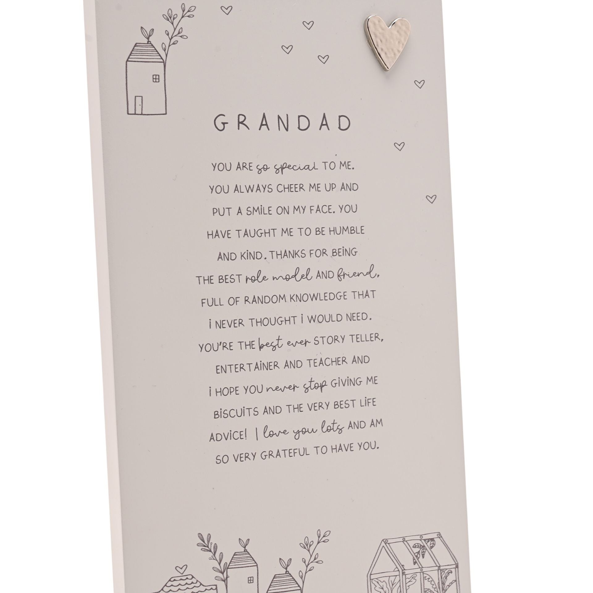 Moments Standing Verse Plaque - Grandad