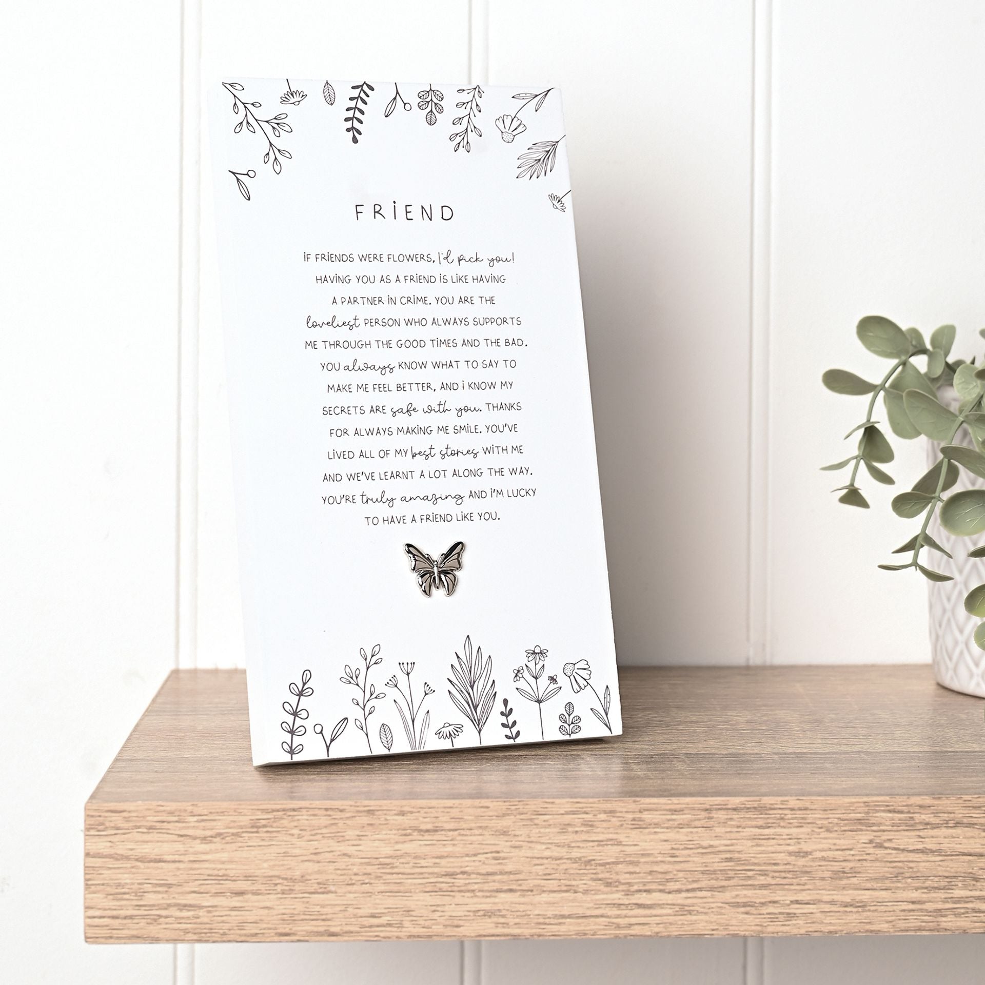 Moments Standing Verse Plaque - Friend