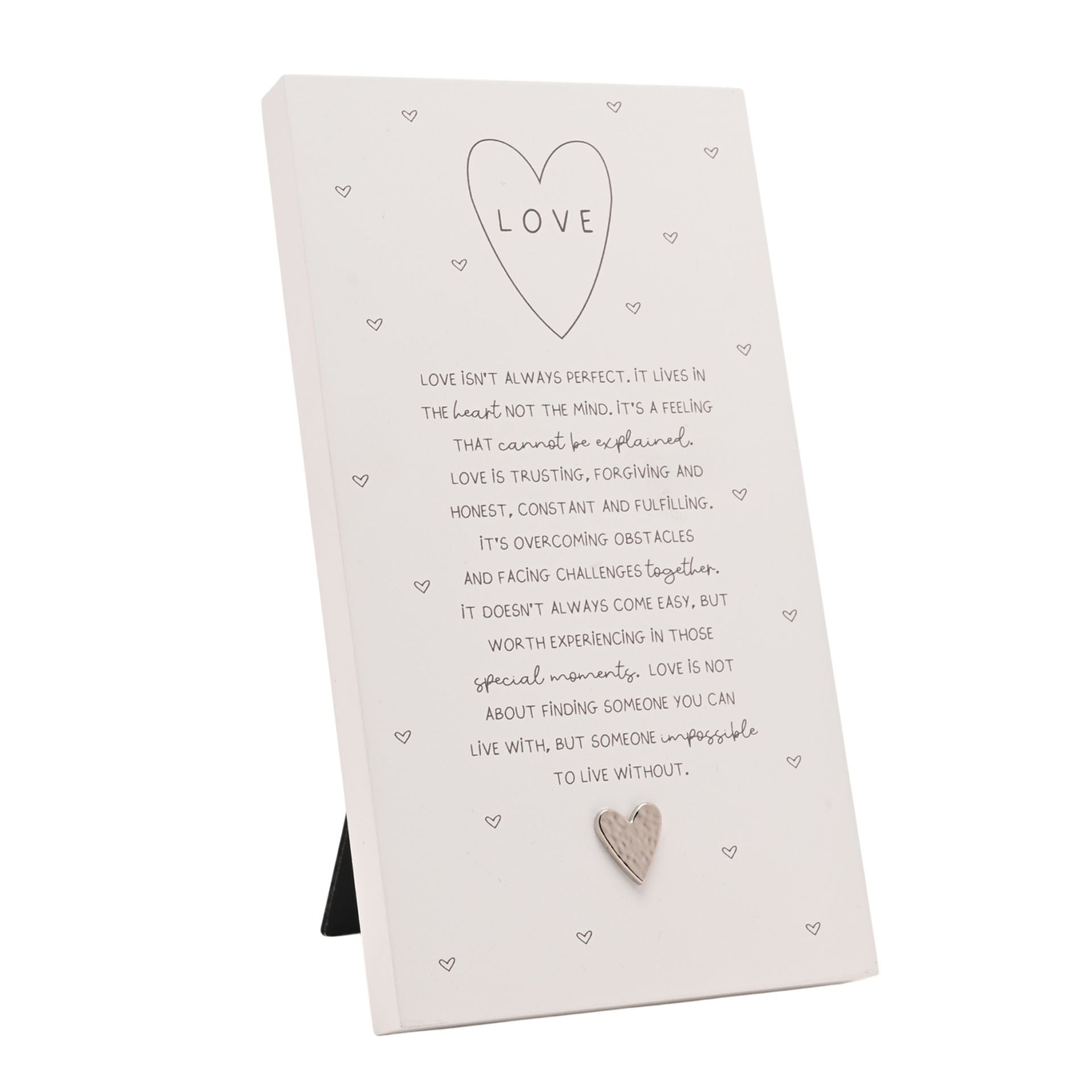 Moments Standing Verse Plaque - Love