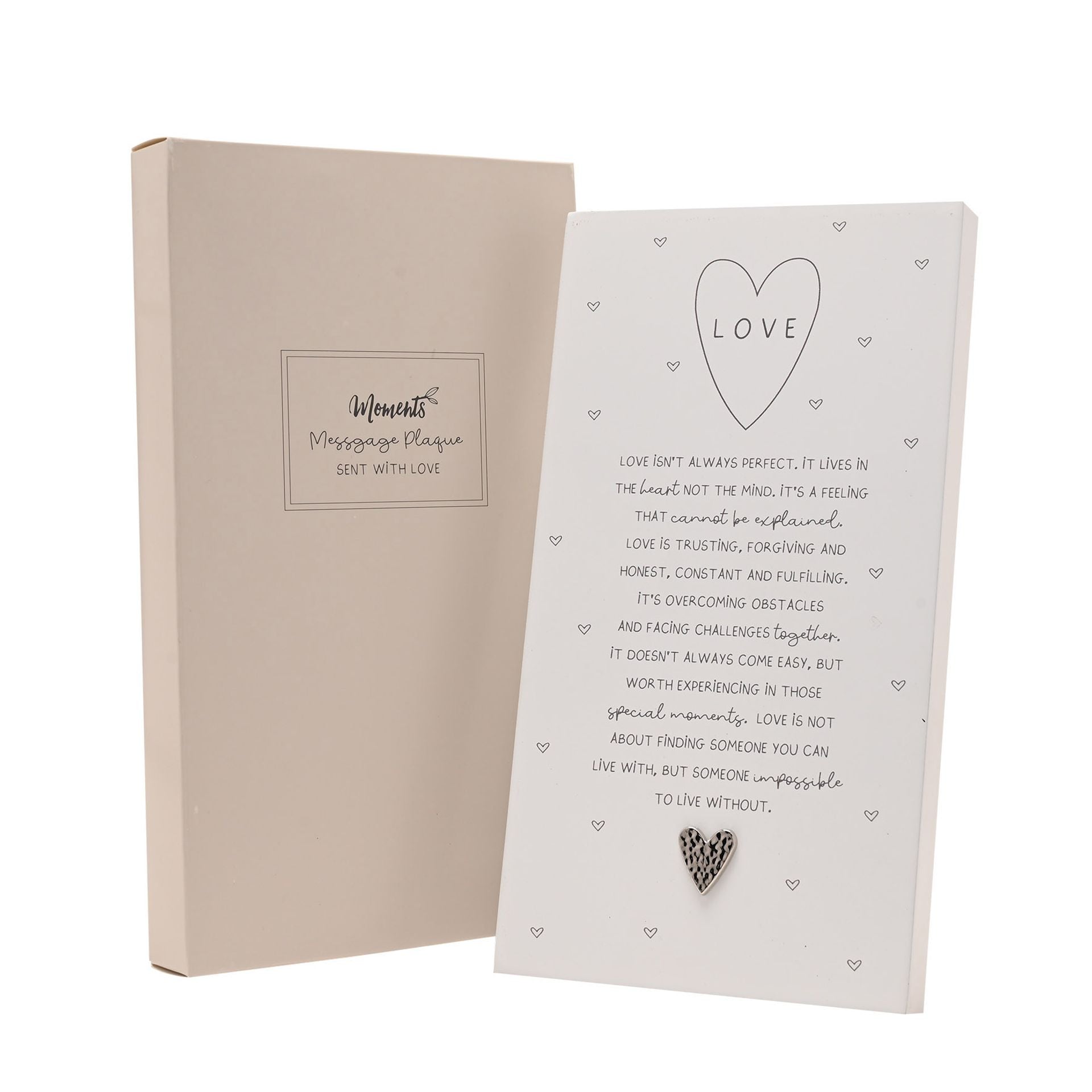 Moments Standing Verse Plaque - Love