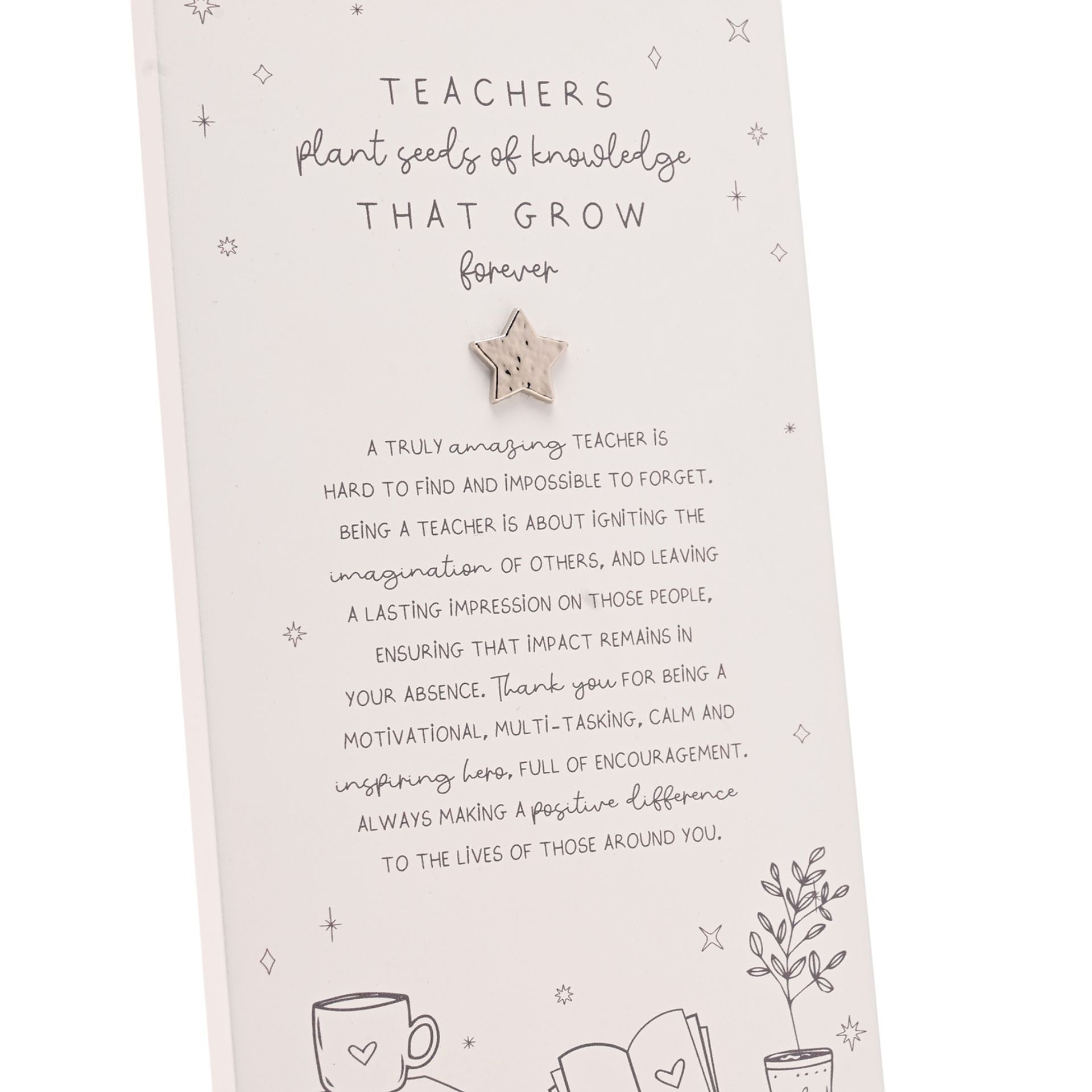 Moments Standing Verse Plaque - Teacher