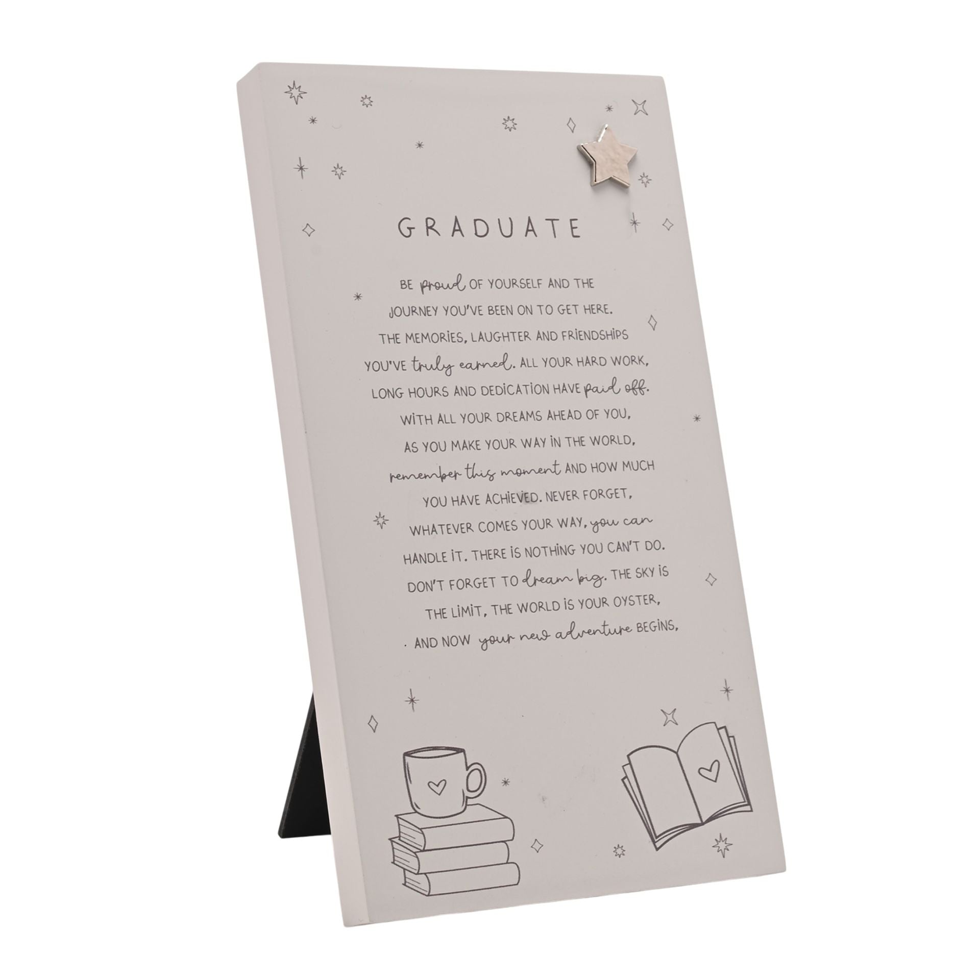 Moments Standing Verse Plaque - Graduate