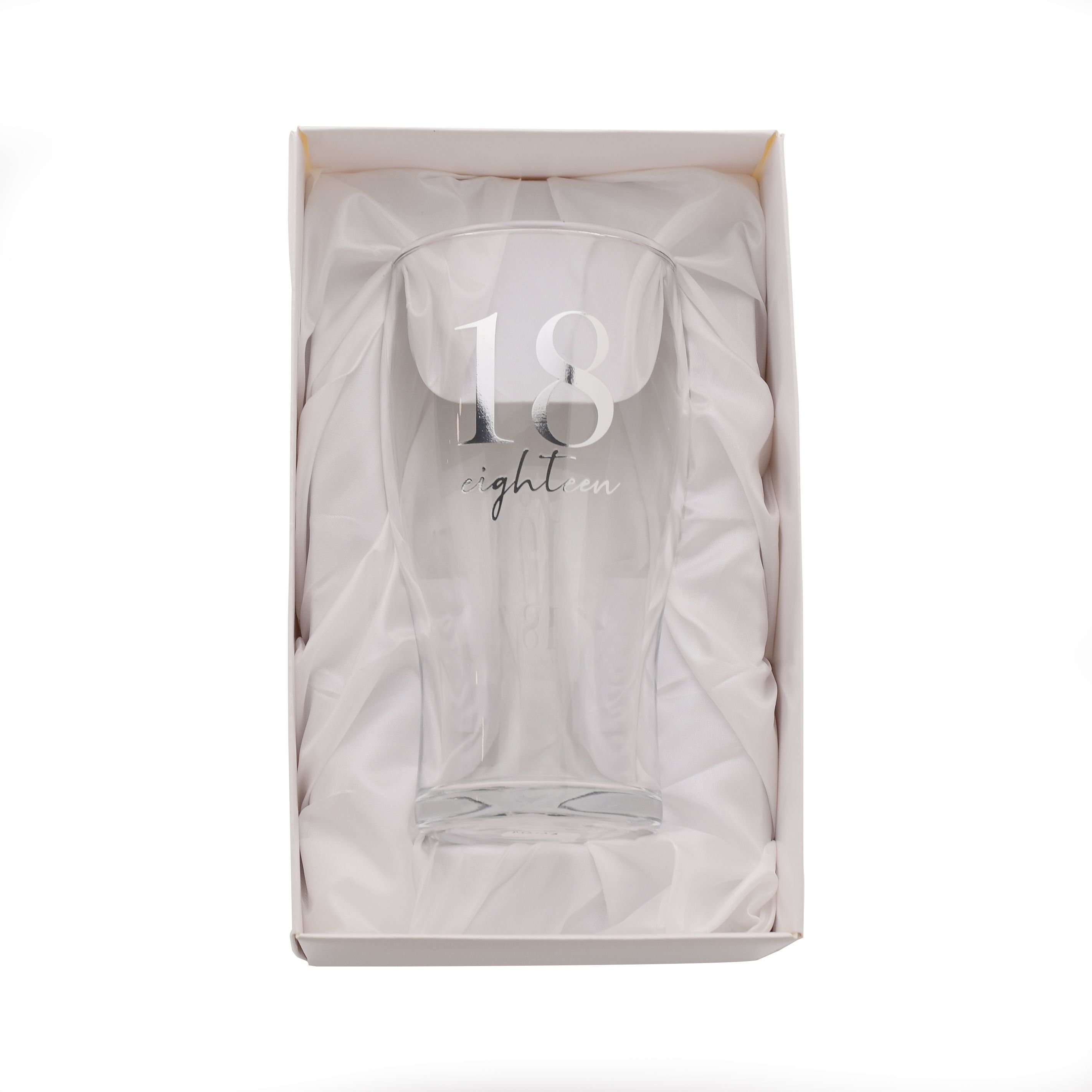 Milestones Beer Glass 18th Birthday