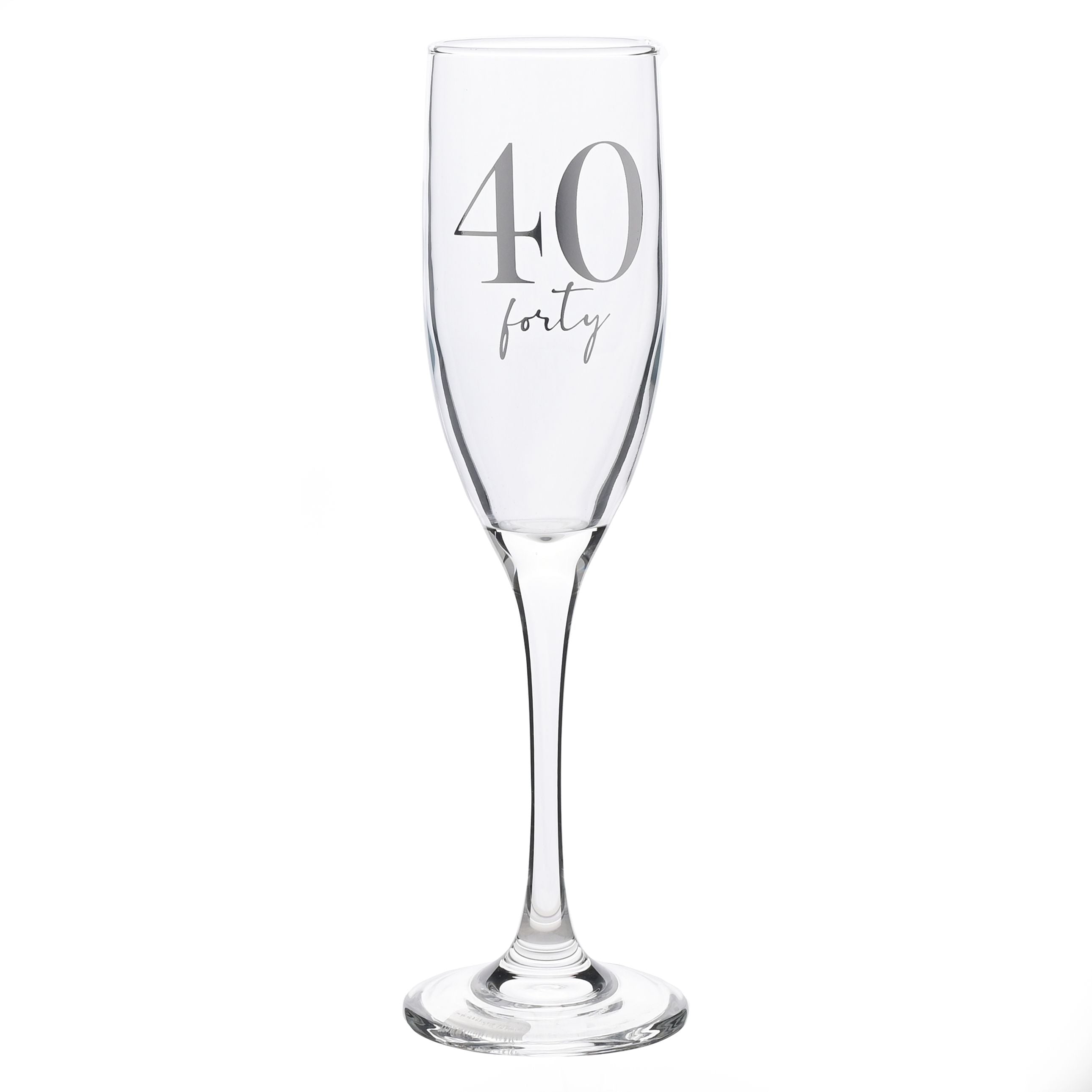 Milestones Champagne Flute 40th Birthday