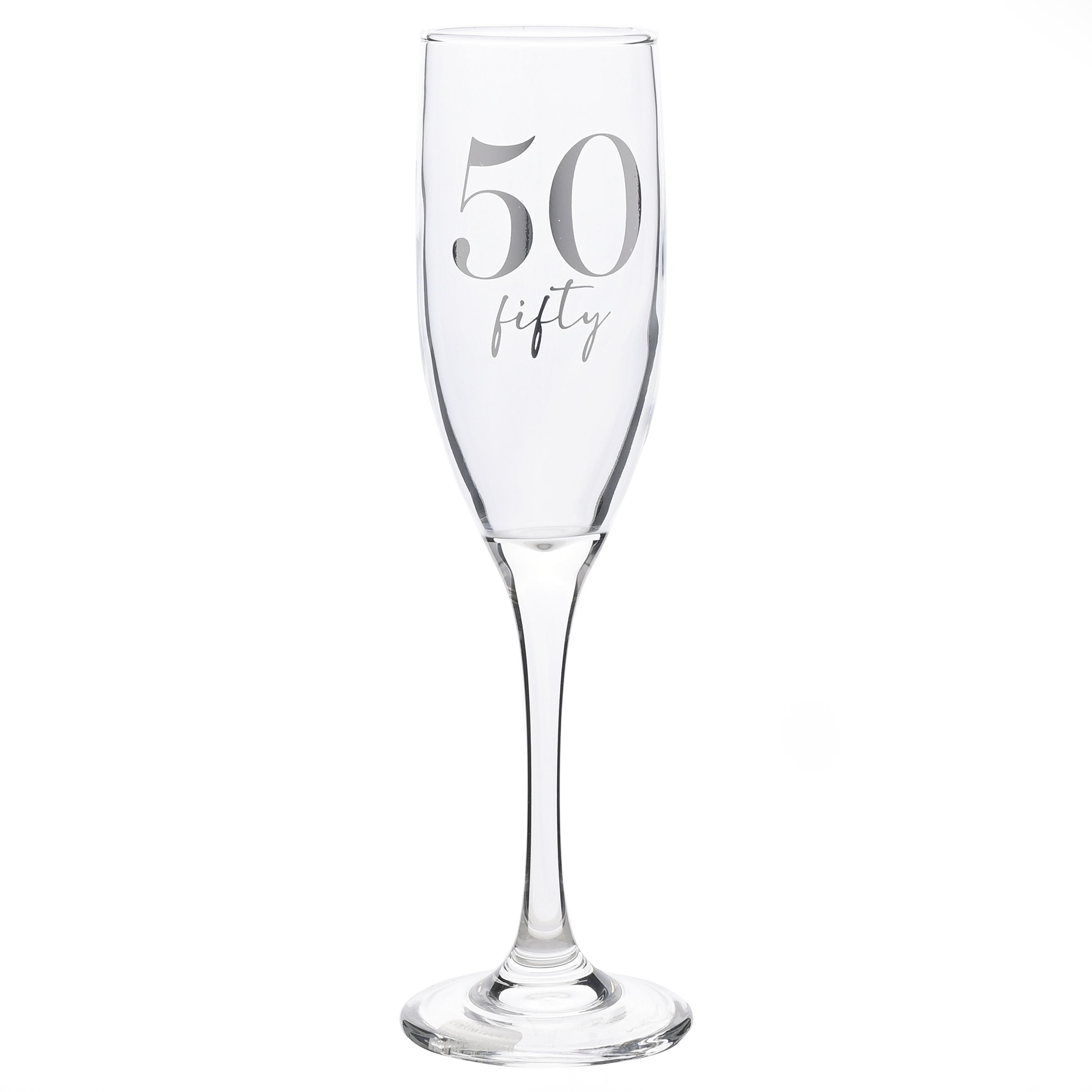 Milestones Champagne Flute 50th Birthday