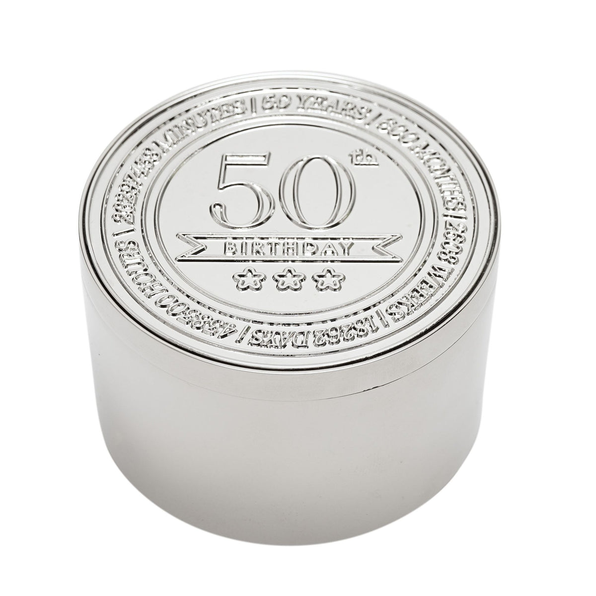 Milestones Round Trinket Box - 50