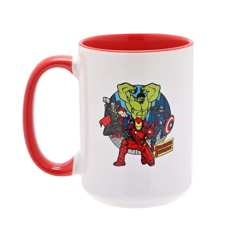 Marvel Avengers Mug Red Inside & Handle 15oz - Super Dad