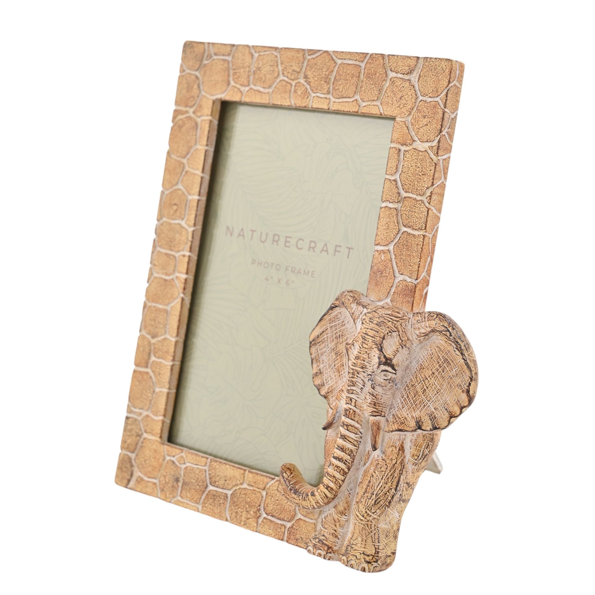 Naturecraft Wood Effect Elephant Photo Frame 4" x 6"