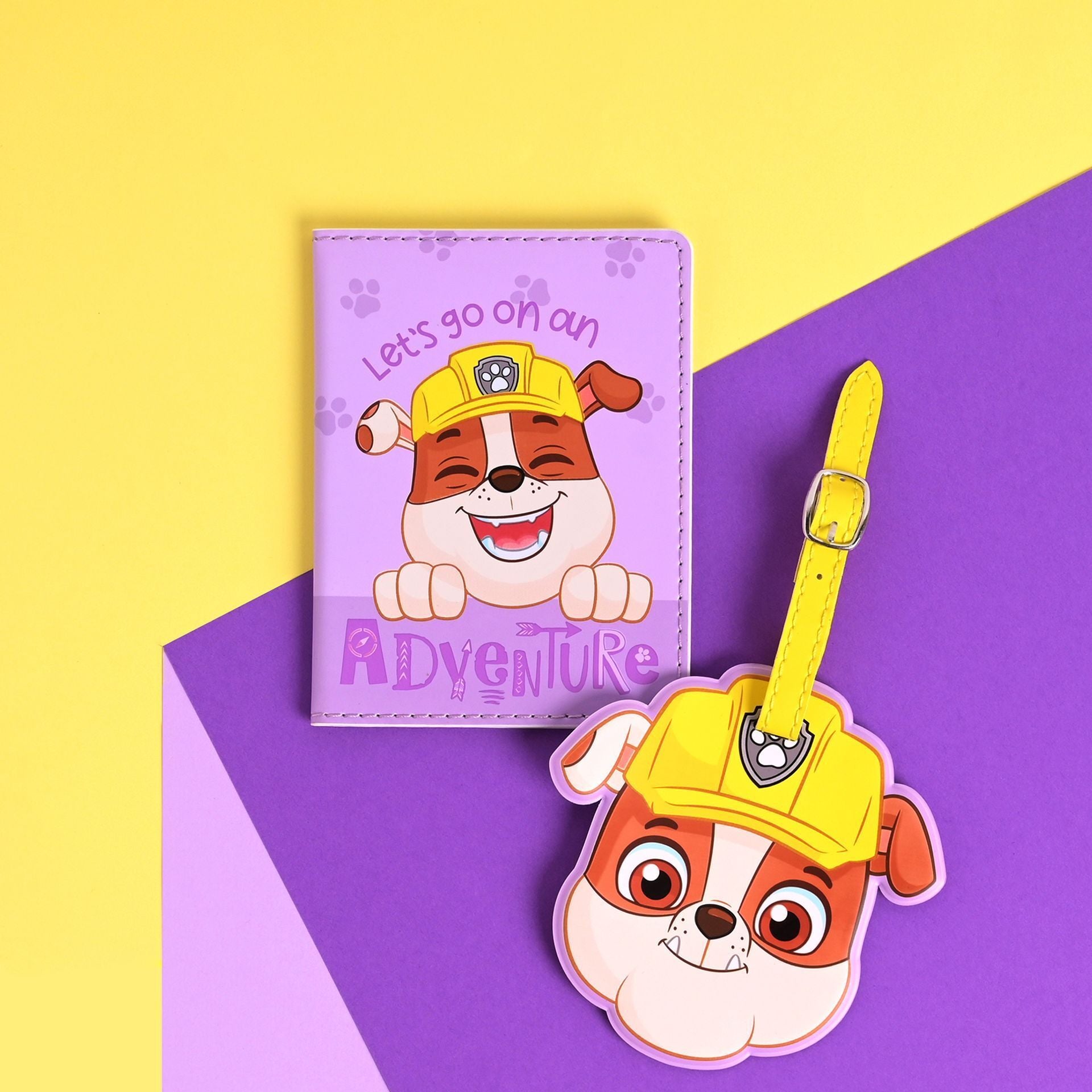 Paw Patrol Passport & Luggage Tag - Rubble
