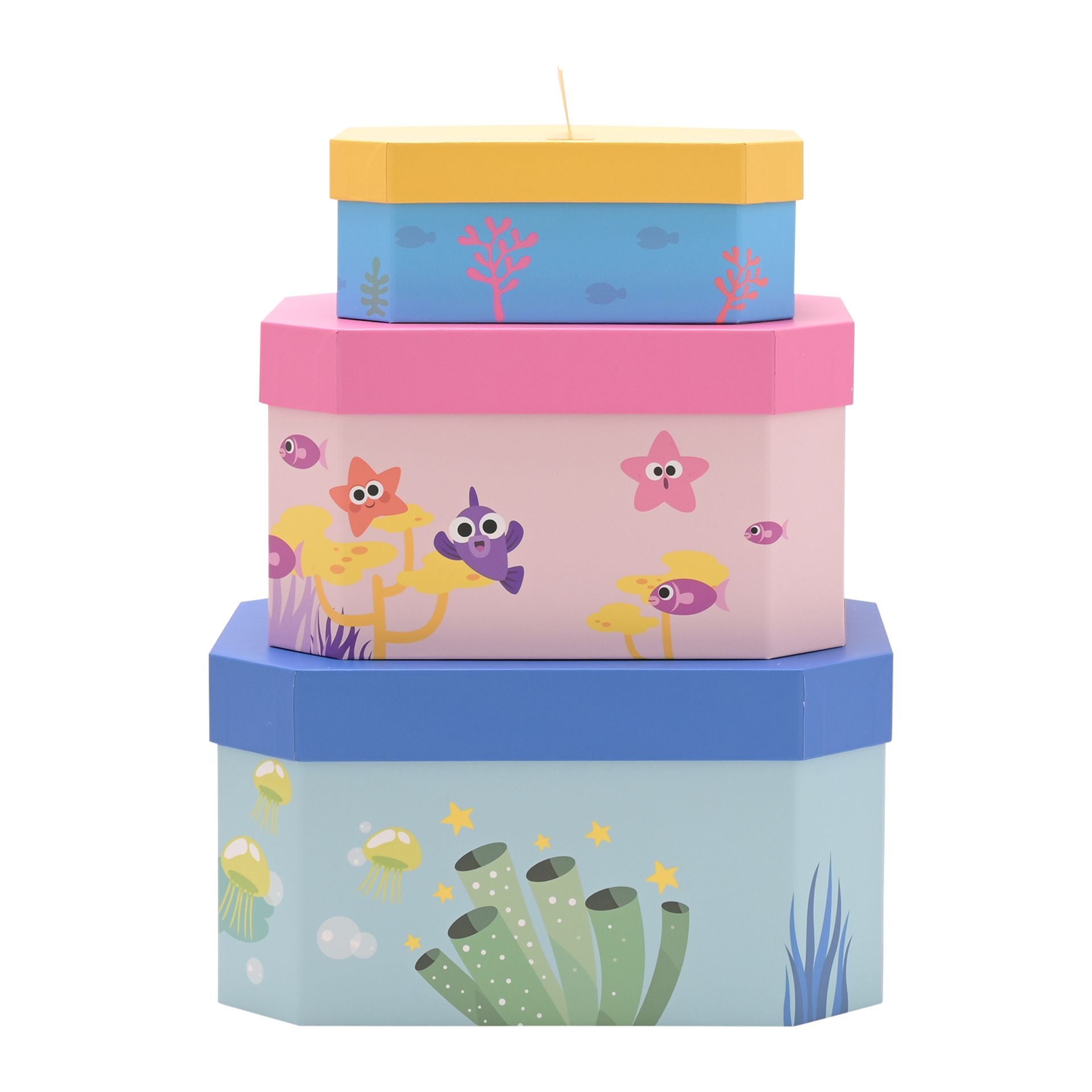 Baby Shark Set of 3 Nesting Storage Boxes