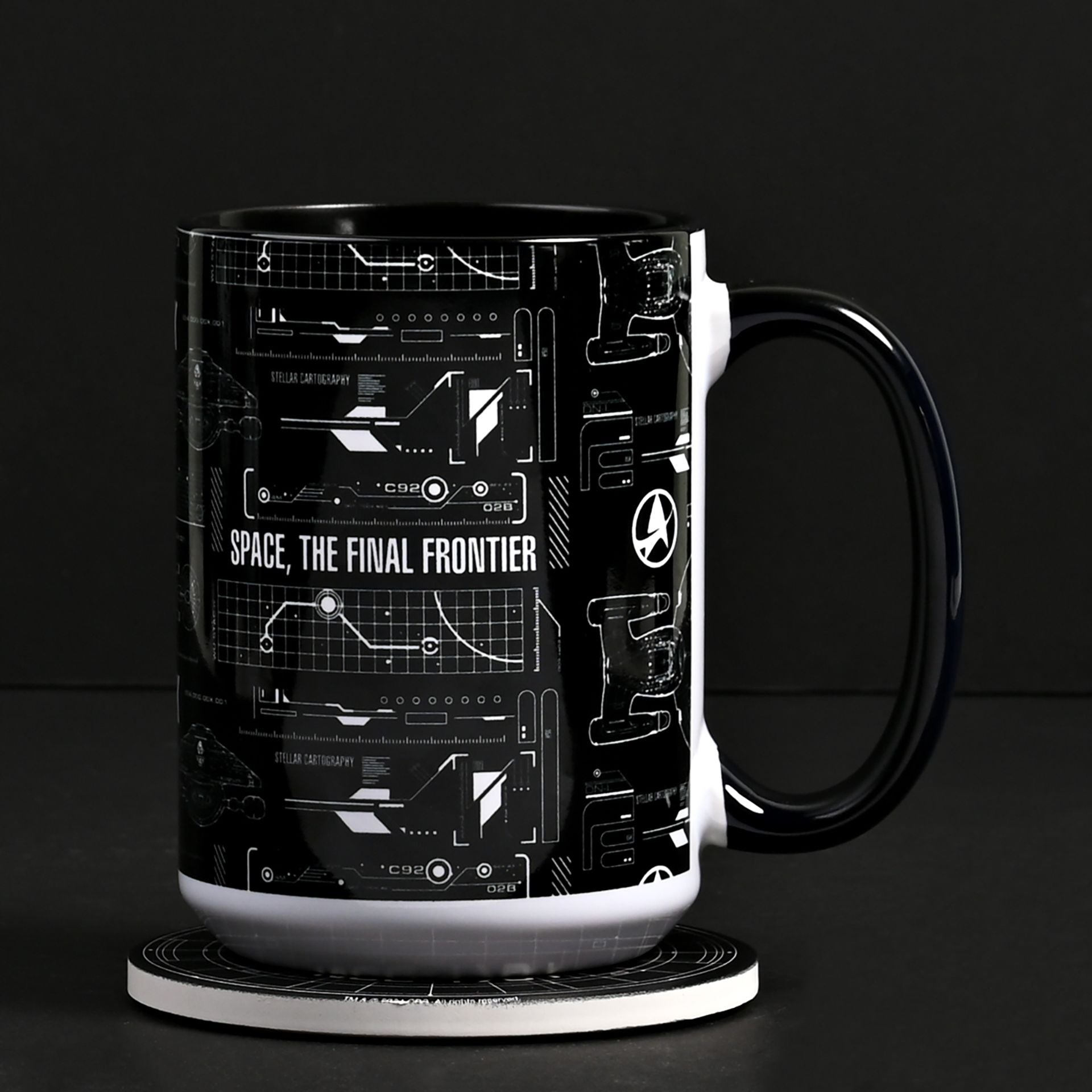 Star Trek Tech Black & White 15oz Mug