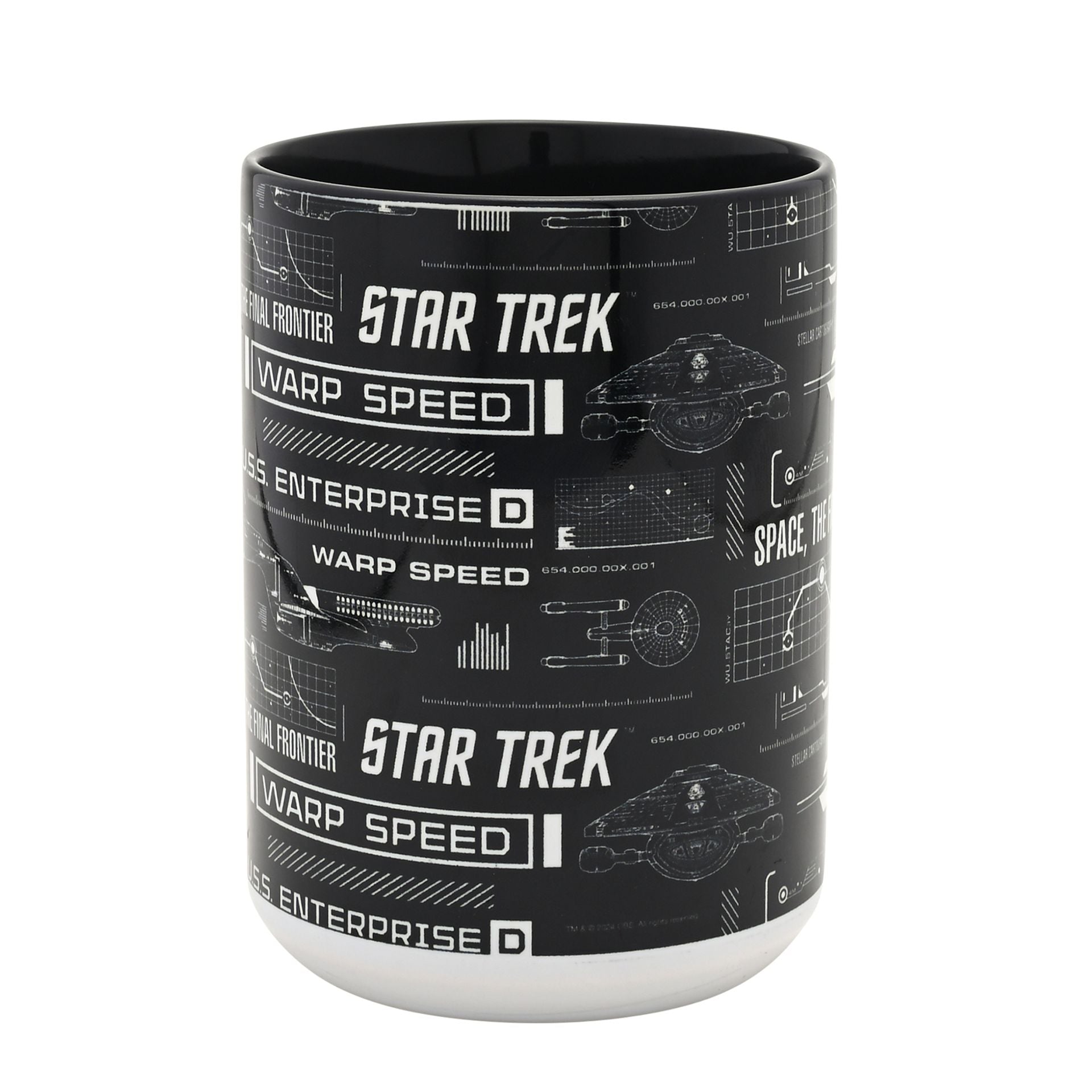Star Trek Tech Black & White 15oz Mug