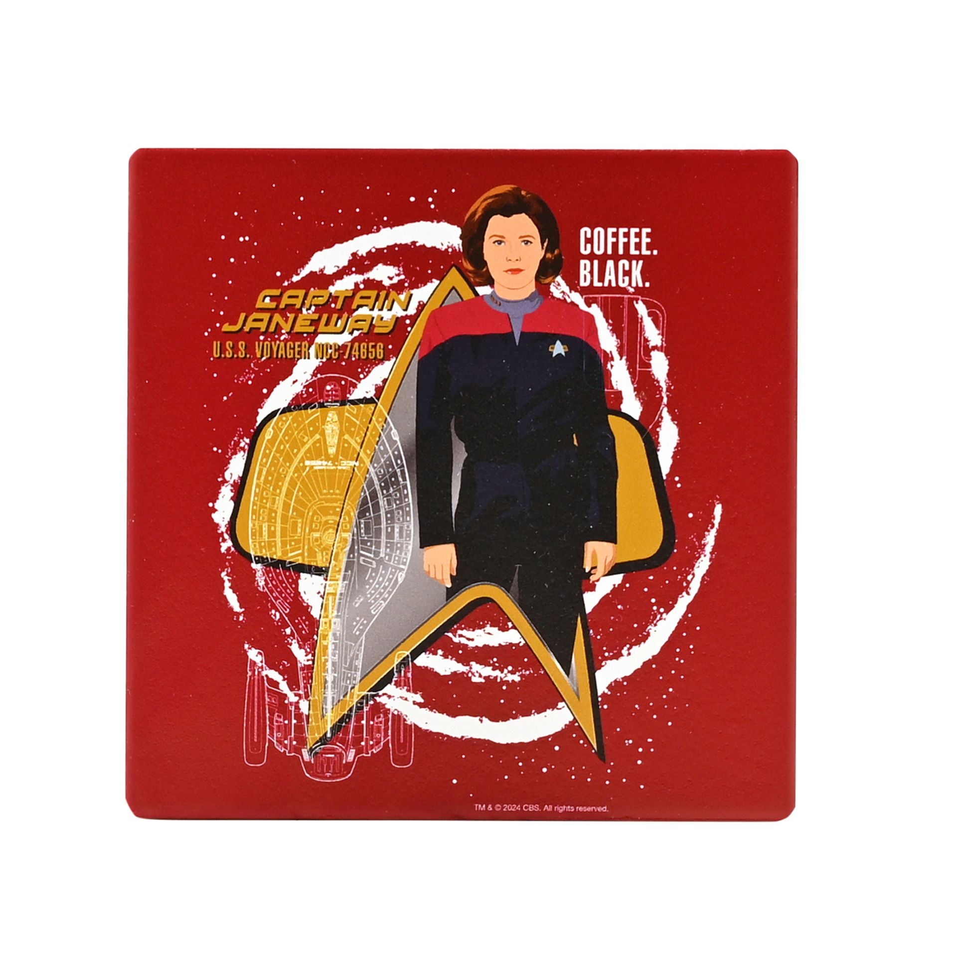 Star Trek Janeway Coaster - "Coffee Black"
