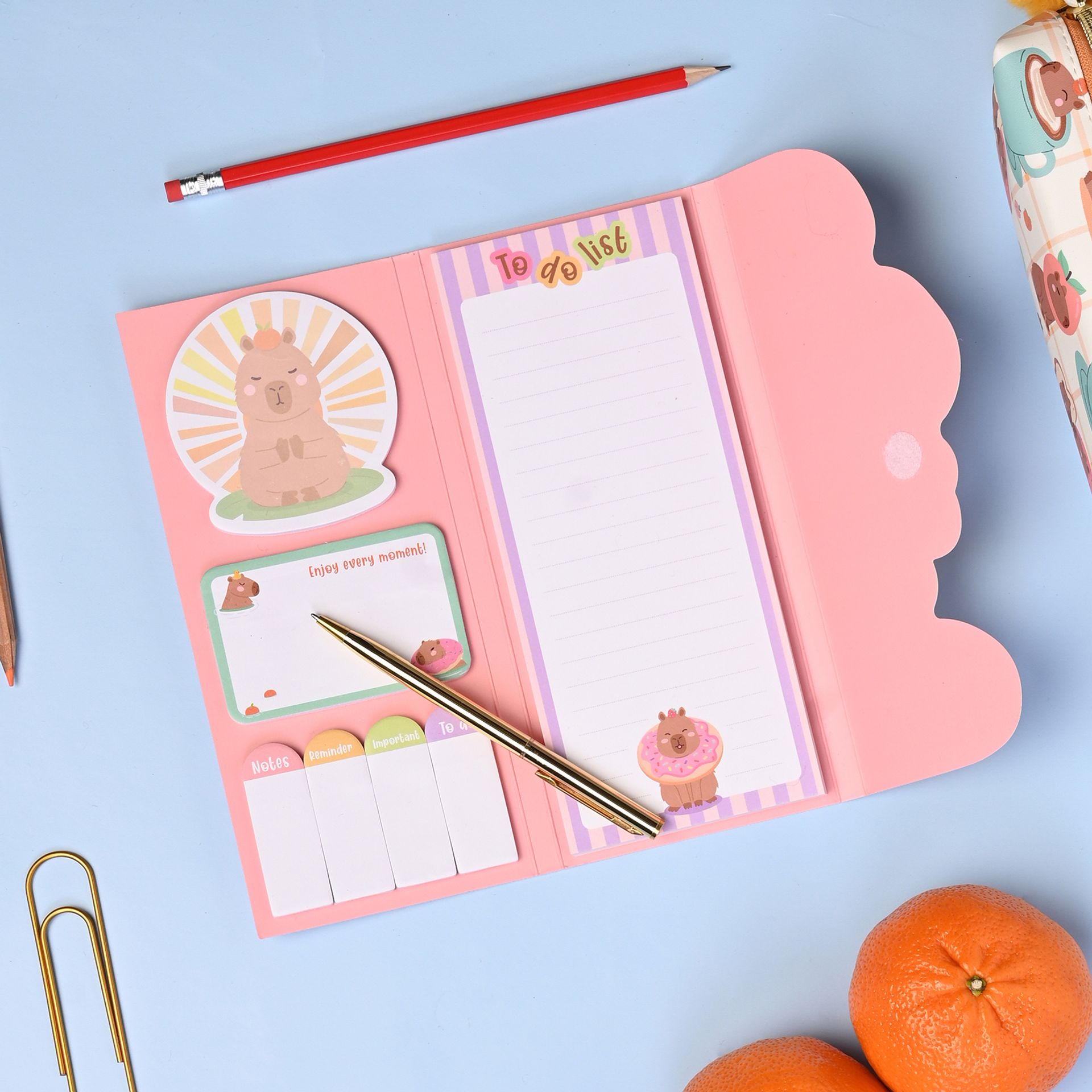 The Feel Good Club Capybara Sticky Notes Set