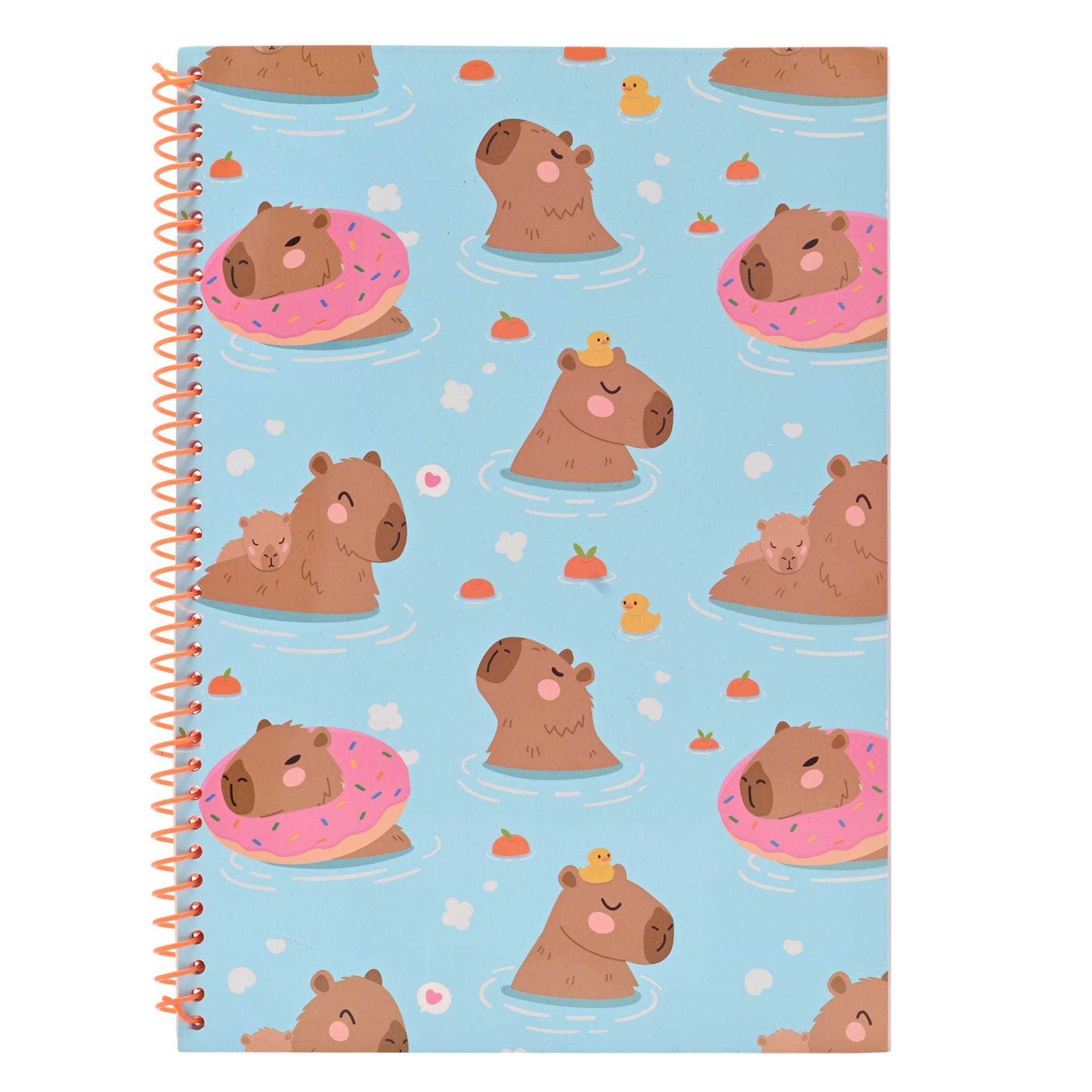 The Feel Good Club Capybara Spiral Soft Cover Notebook