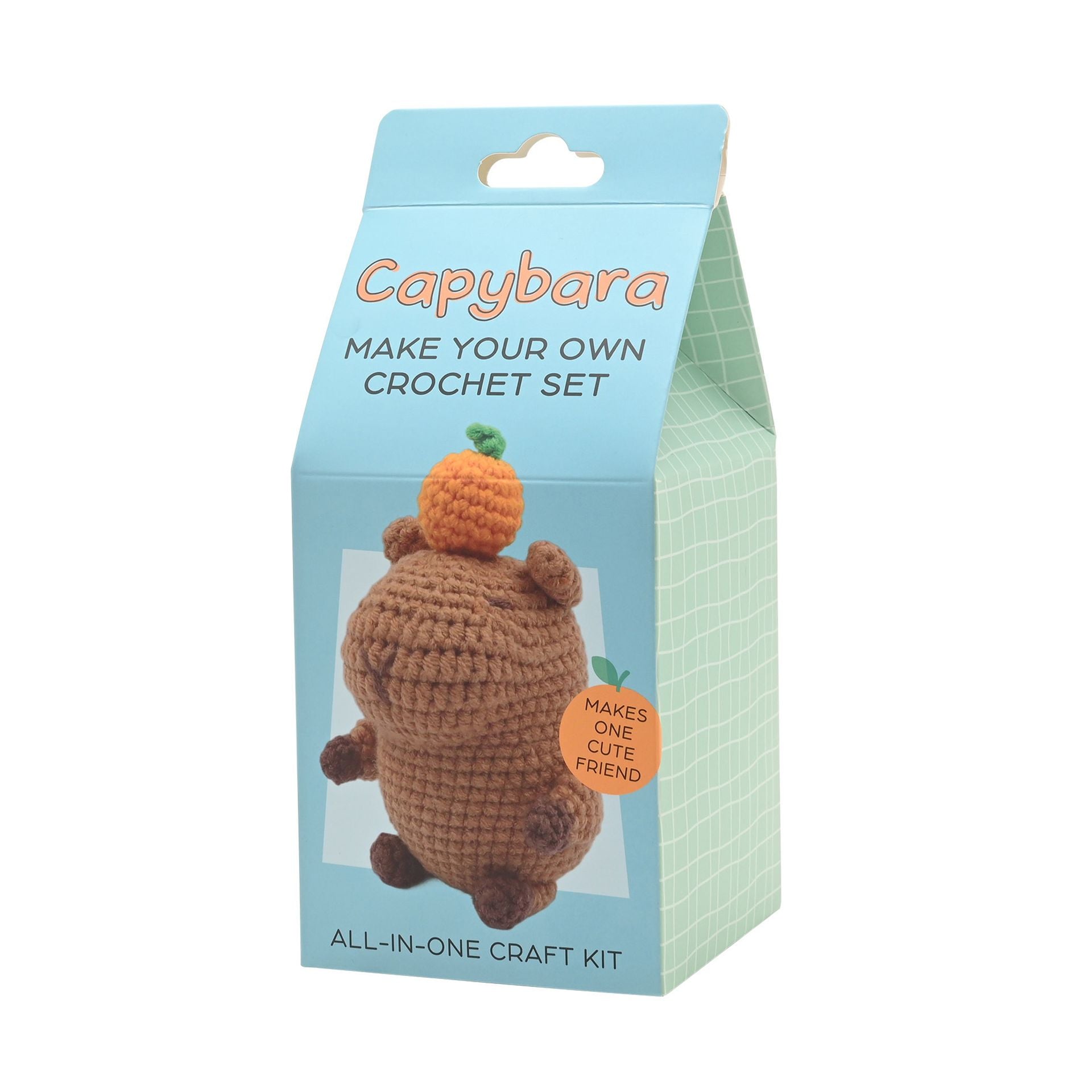 The Feel Good Club Capybara Make Your Own Crochet Set