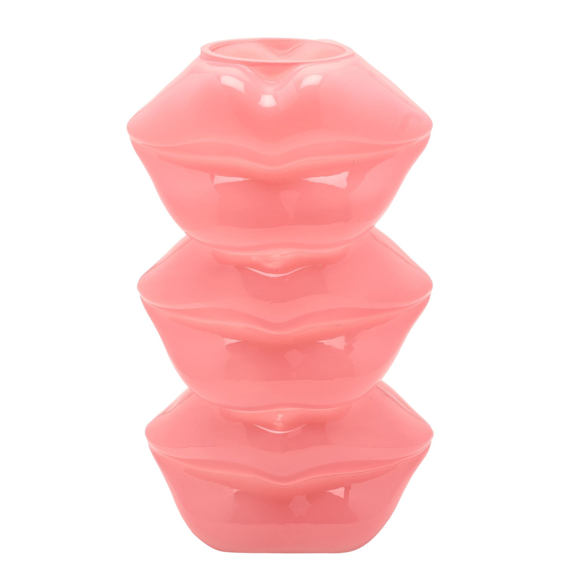 The Feel Good Club Glass Lip Stack Vase