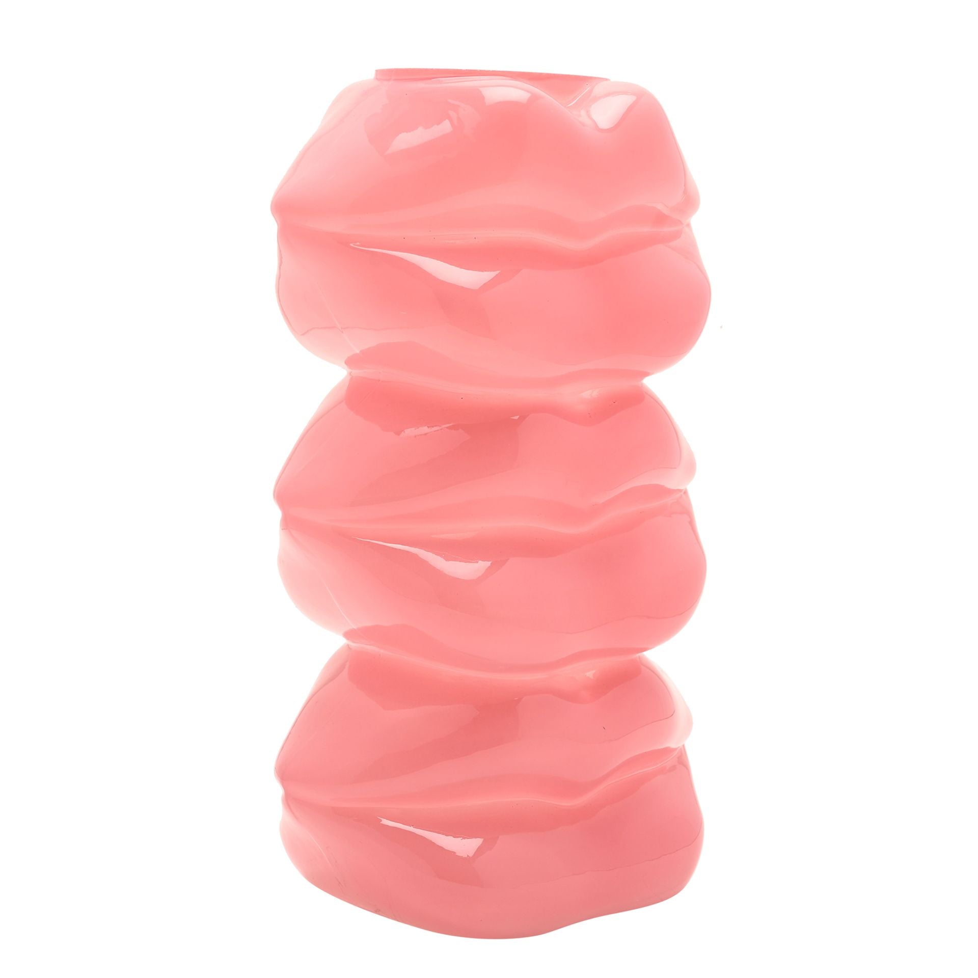 The Feel Good Club Glass Lip Stack Vase