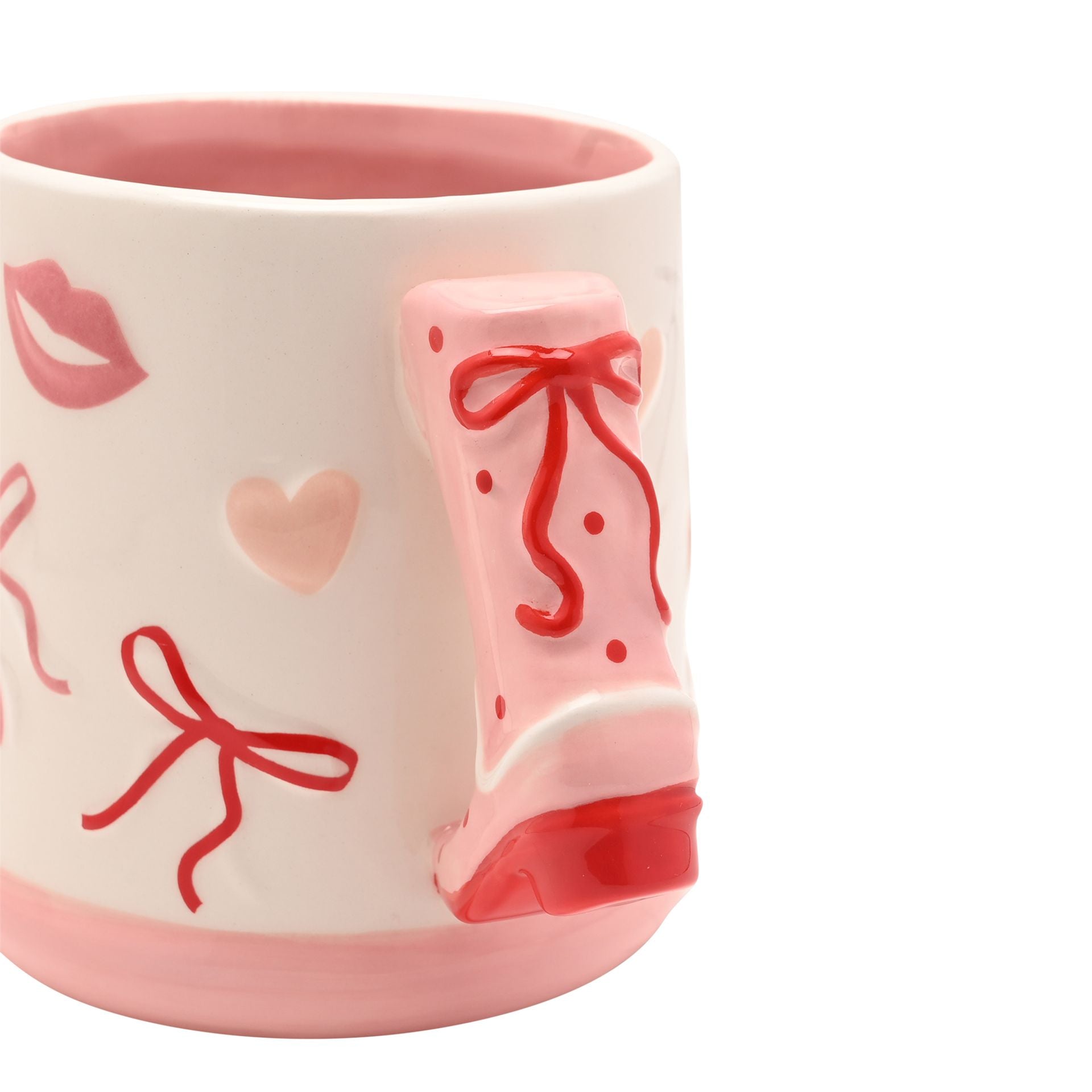 The Feel Good Club Cowboy Boot Bow Mug