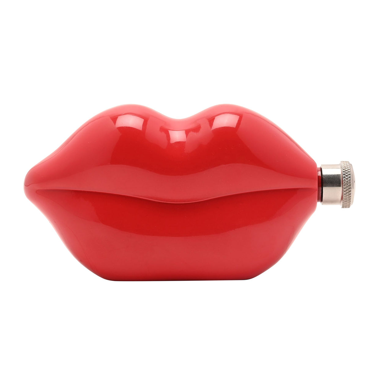 The Feel Good Club Red Lips Shaped Hip Flask 5oz
